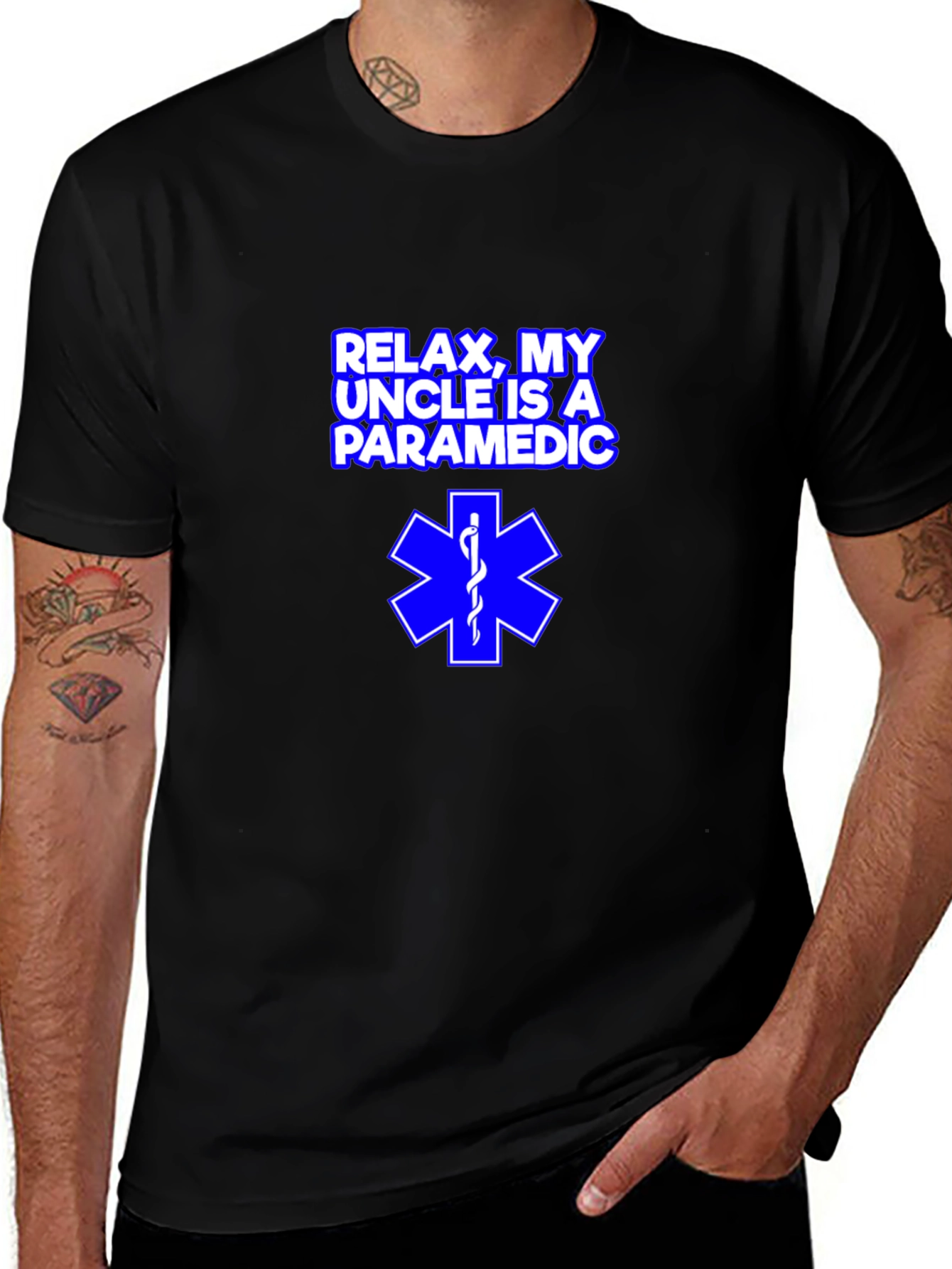 Relax My Uncle is a Paramedic T-Shirt