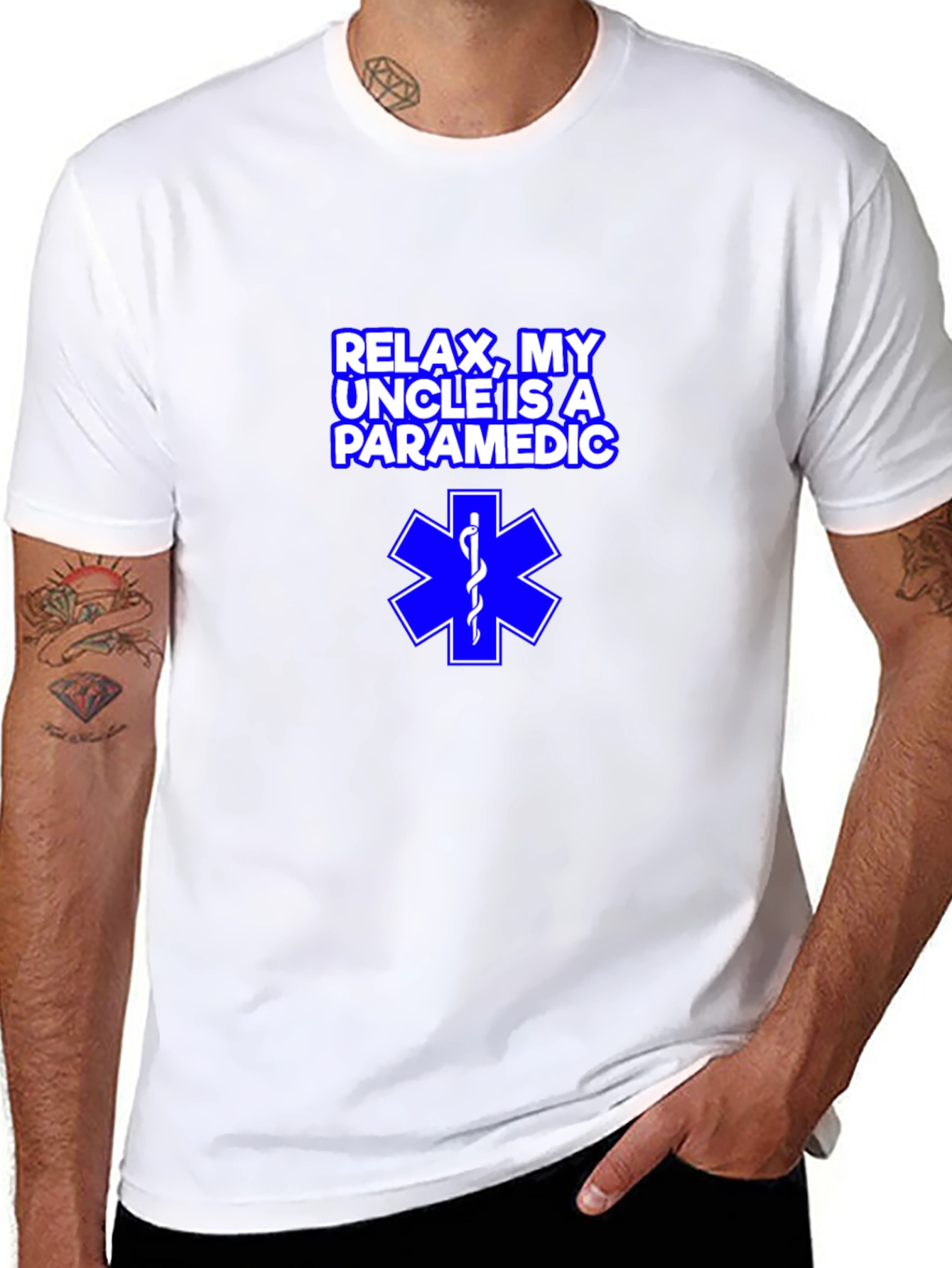 Relax My Uncle is a Paramedic T-Shirt