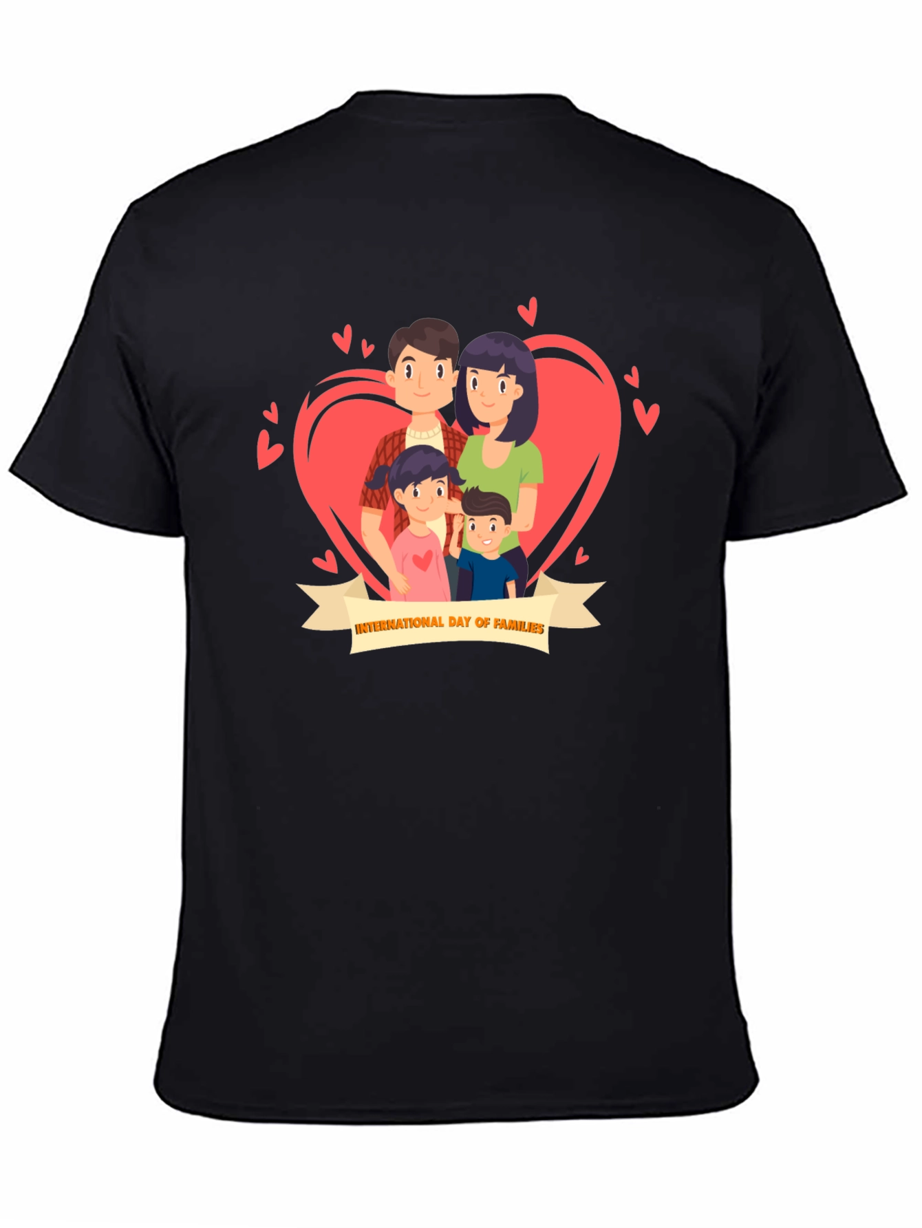 International Day of Families Black T-Shirt