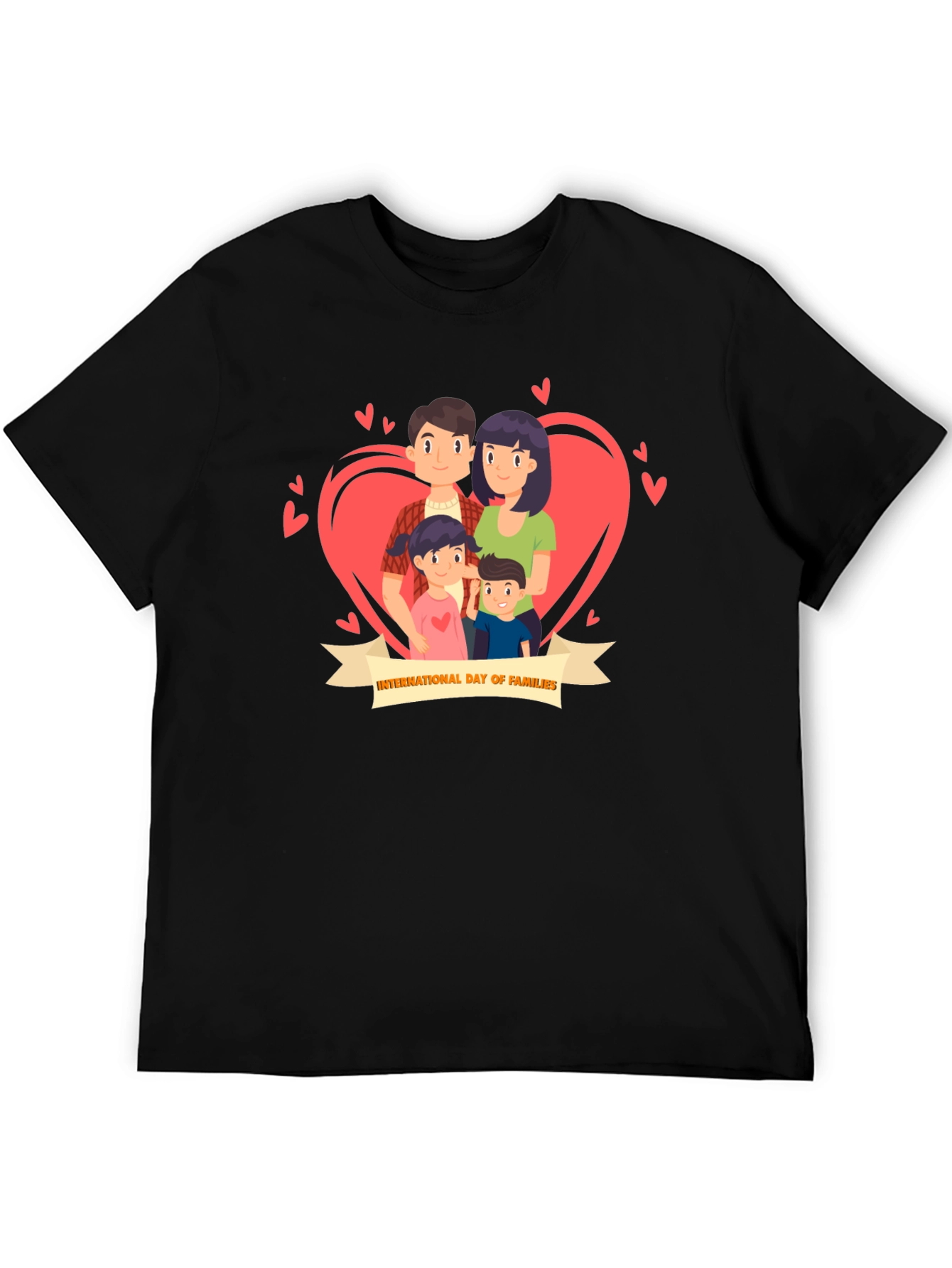 International Day of Families Black T-Shirt