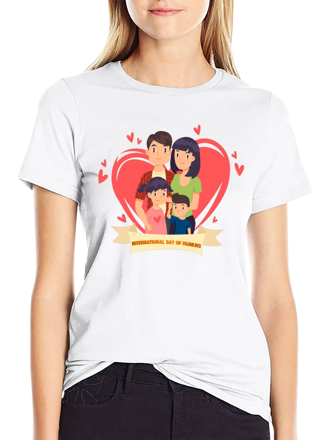International Day of Families Black T-Shirt