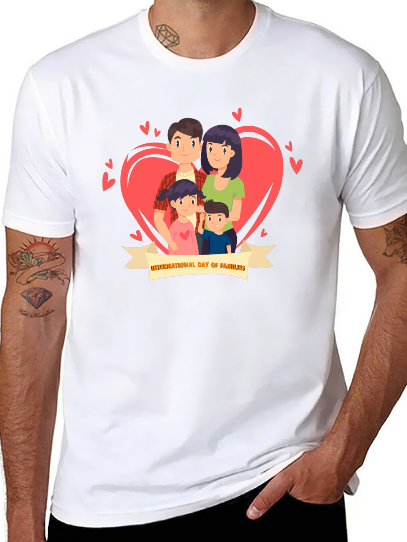 International Day of Families Black T-Shirt