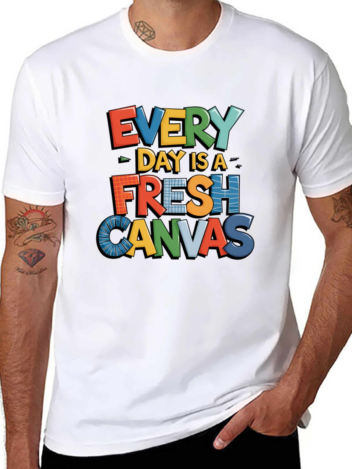 Every Day is a Fresh Canvas Graphic Tee