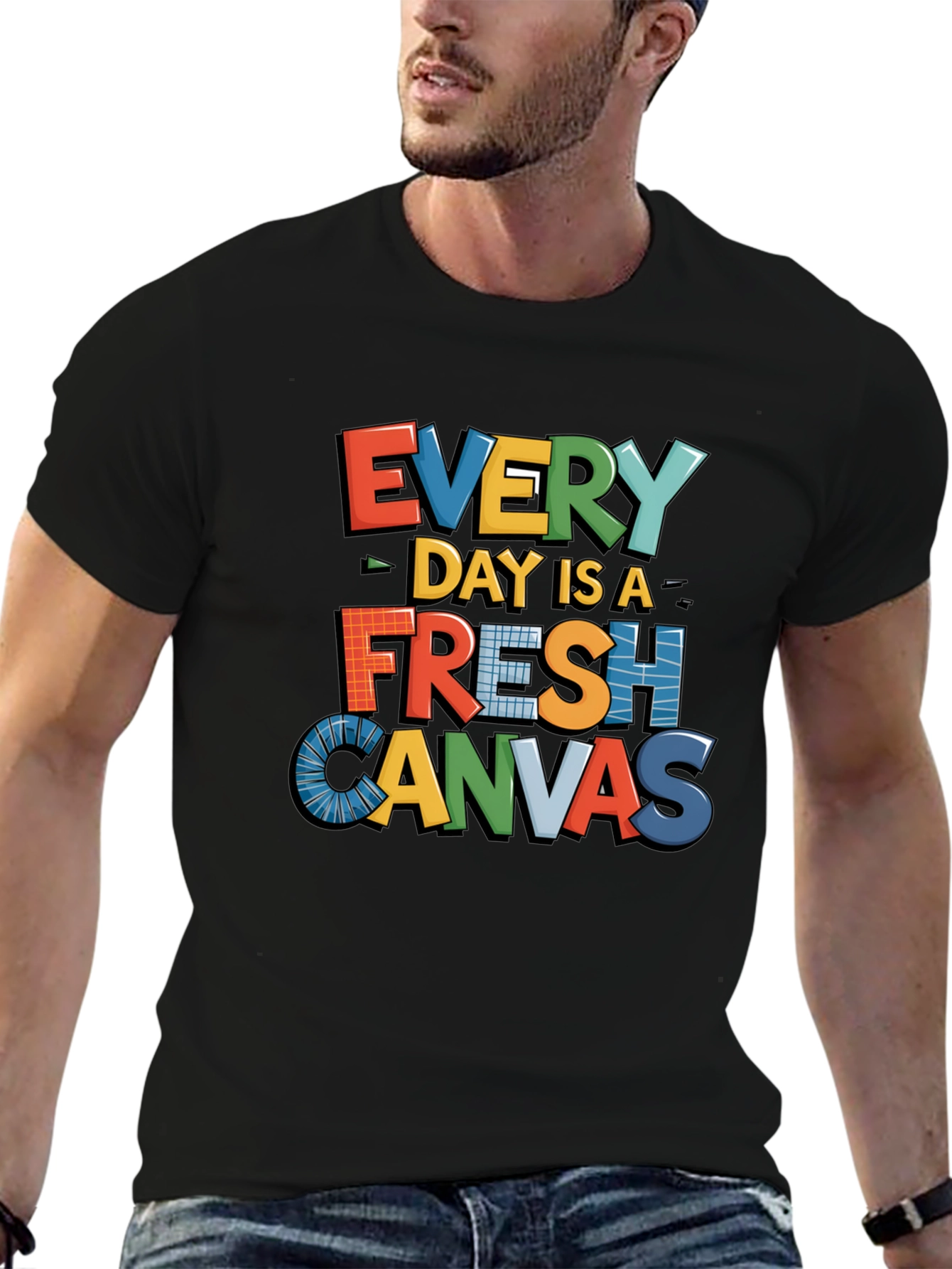 Every Day is a Fresh Canvas Graphic Tee