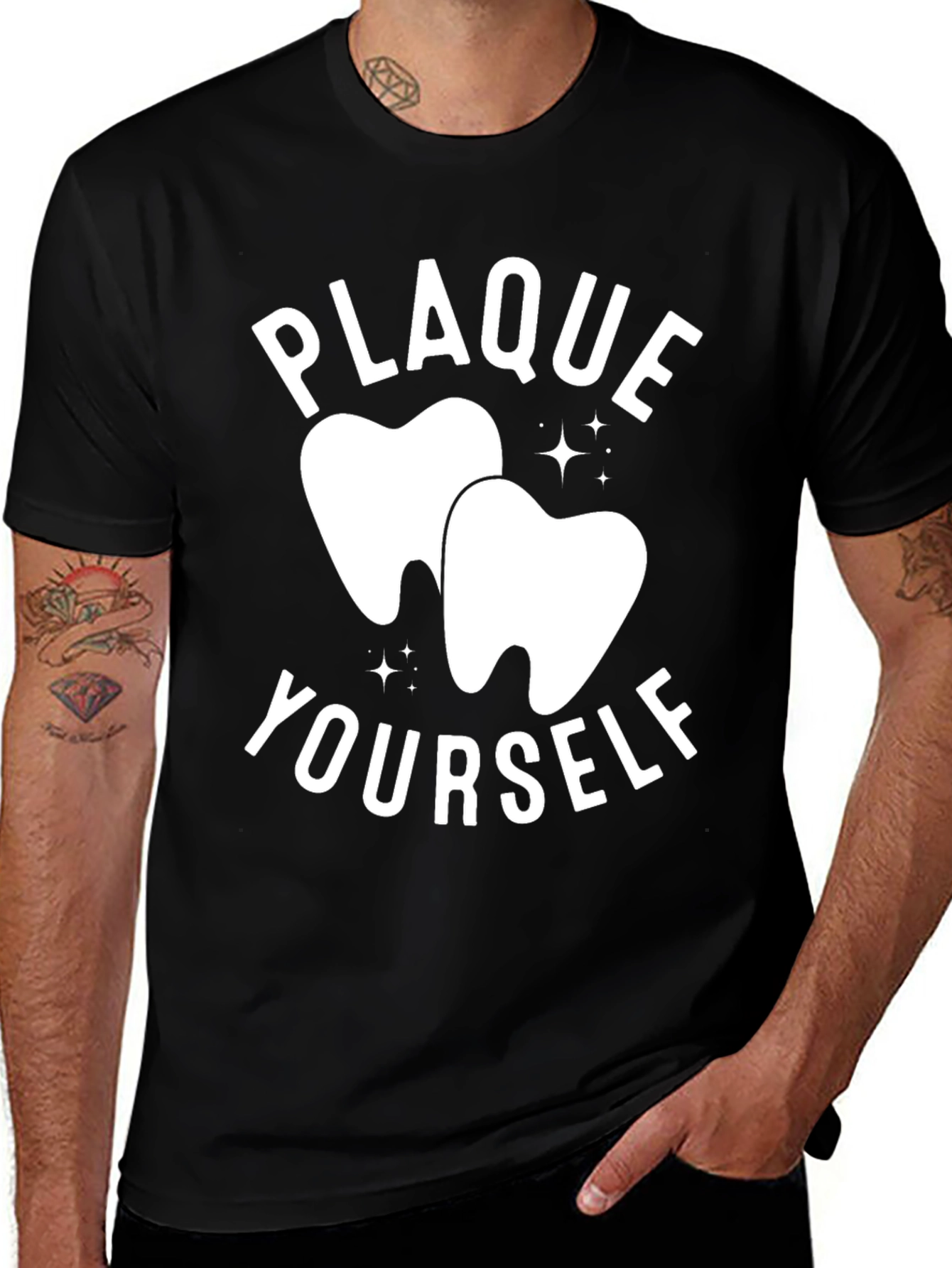 Plaque Yourself Funny Dentist T-Shirt