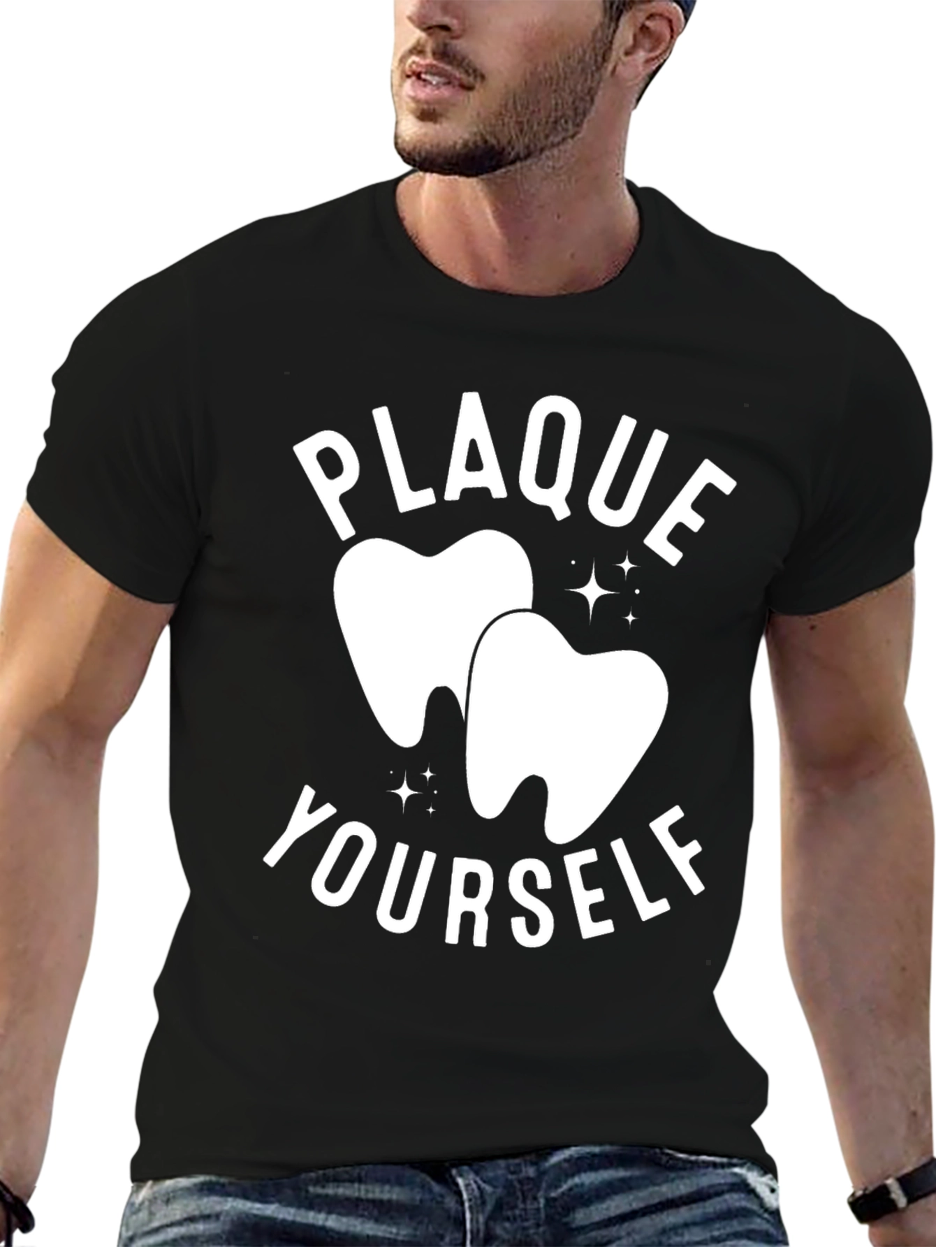 Plaque Yourself Funny Dentist T-Shirt