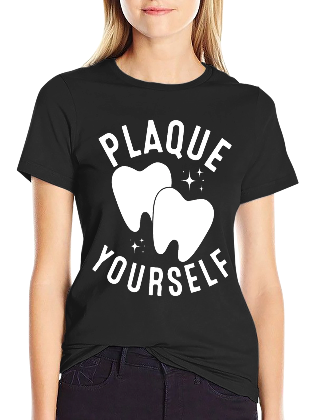 Plaque Yourself Funny Dentist T-Shirt