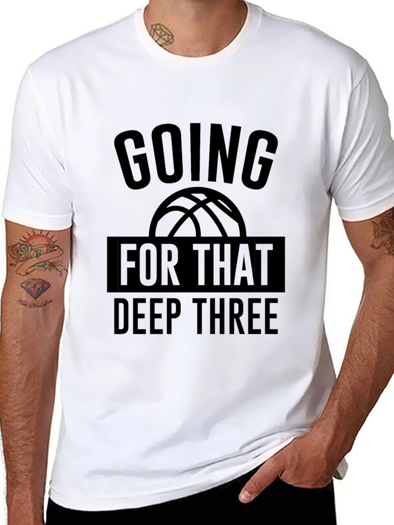 Basketball Deep Three Graphic Tee