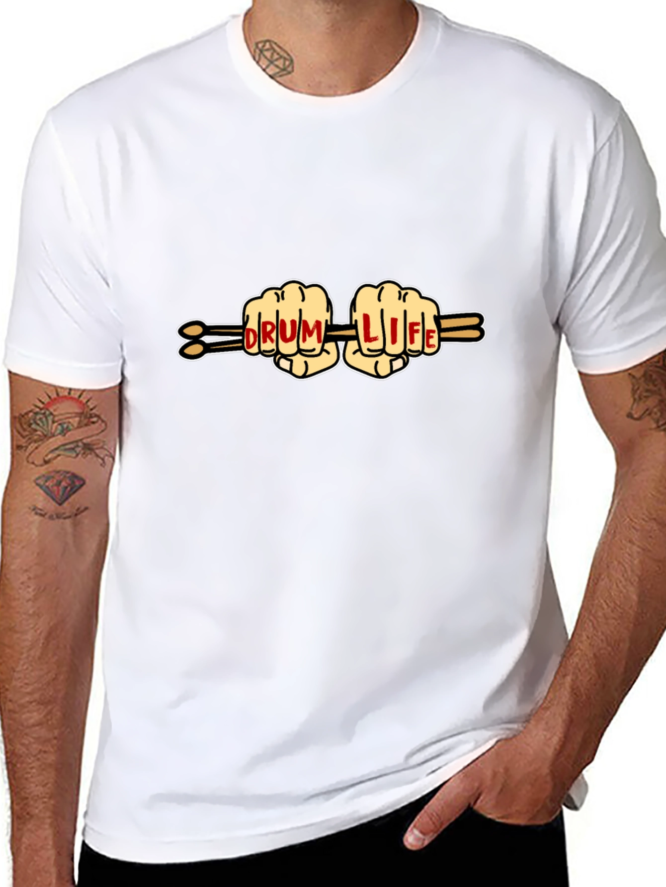 Drum Life T-Shirt - Musician Novelty Tee
