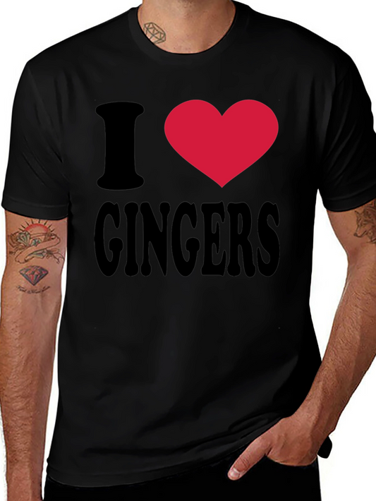 I Heart Gingers T-Shirt - Novelty Tee