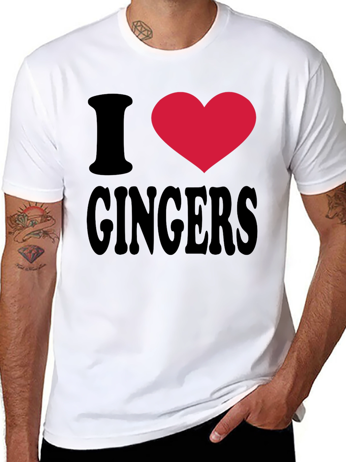 I Heart Gingers T-Shirt - Novelty Tee