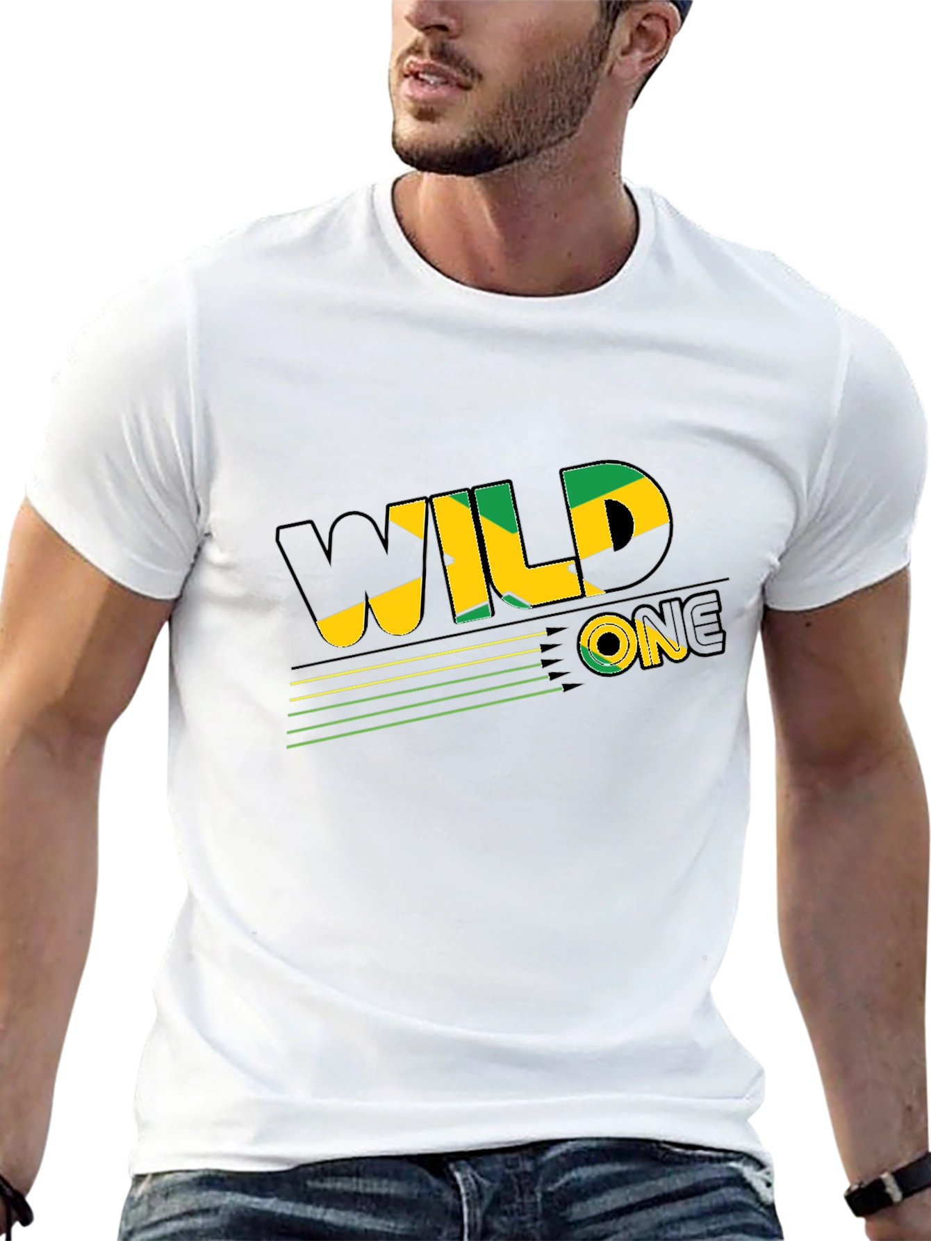 Wild One Jamaica Style Black T-Shirt