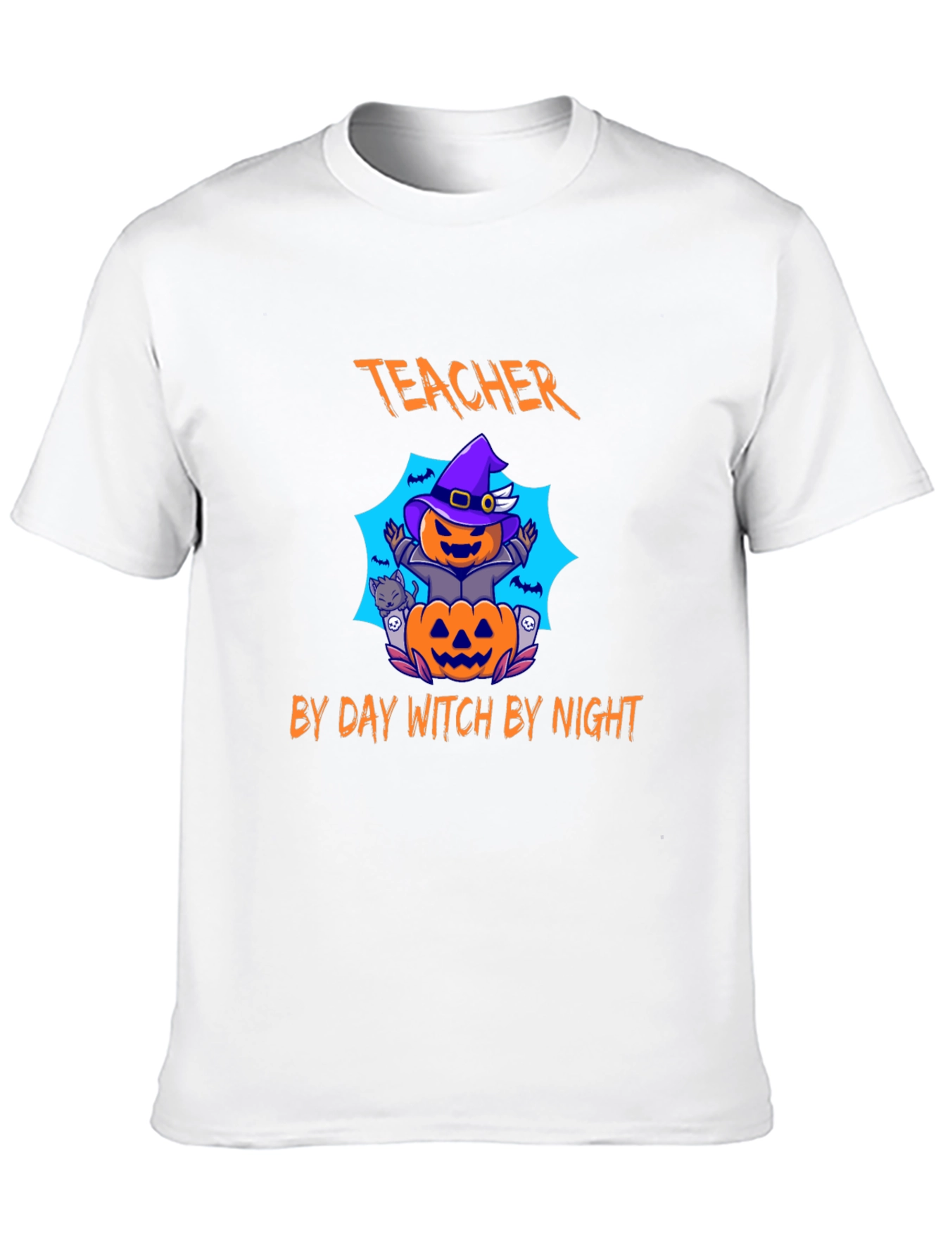 Teacher By Day Witch By Night Halloween T-Shirt
