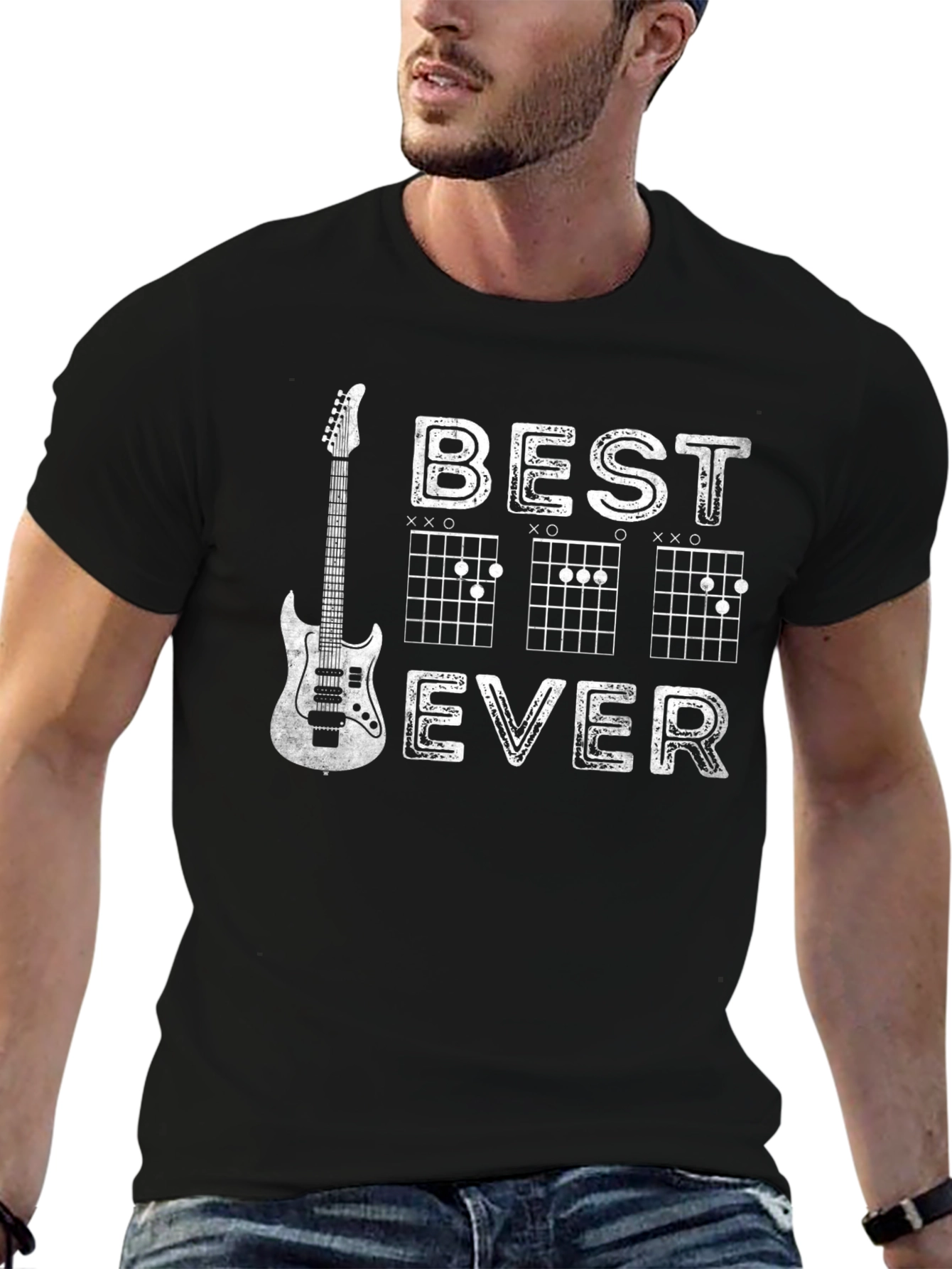 Best Dad Ever Guitar Chord T-Shirt