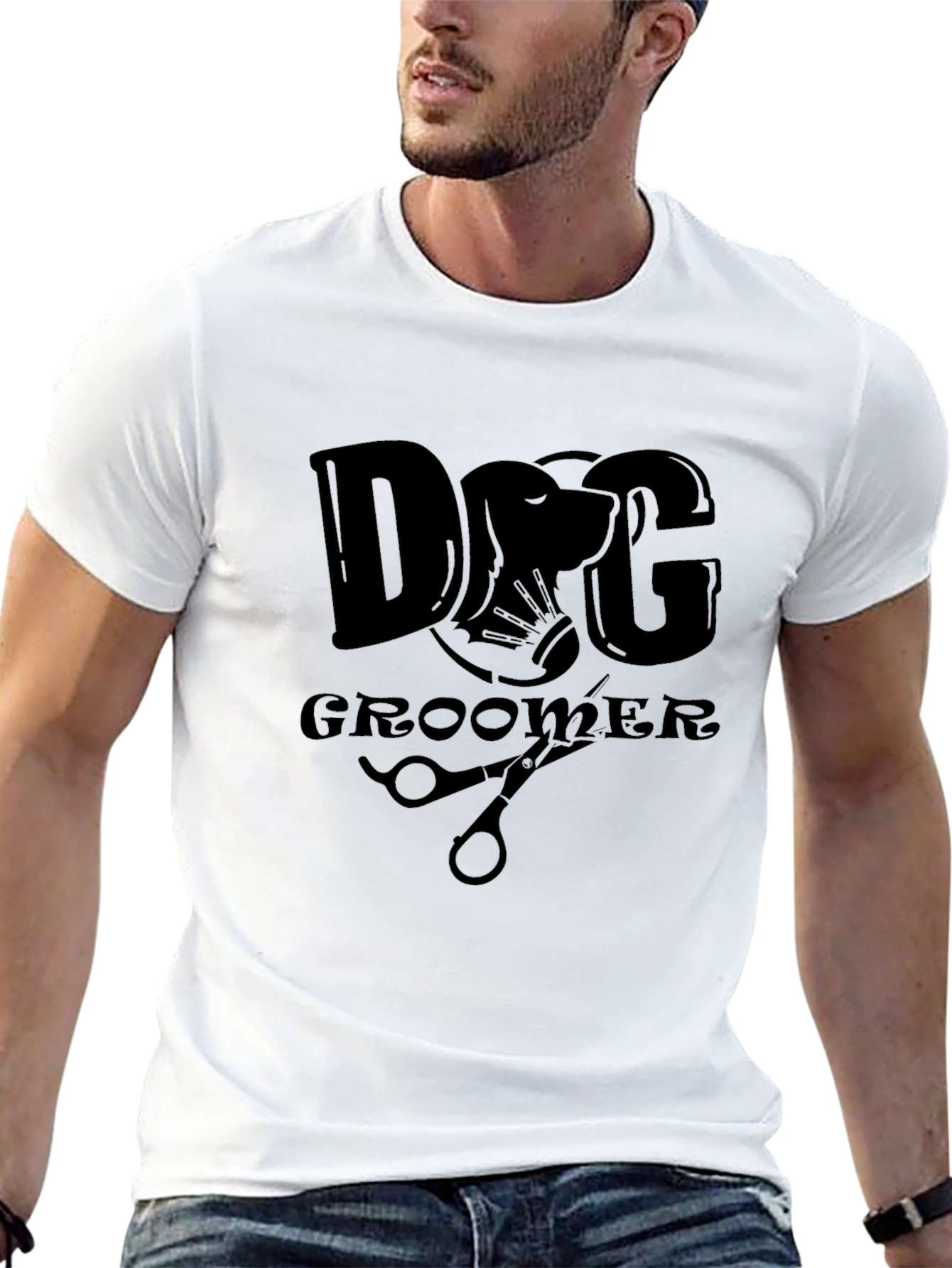 Dog Groomer T-Shirt - Unisex Black Graphic Tee
