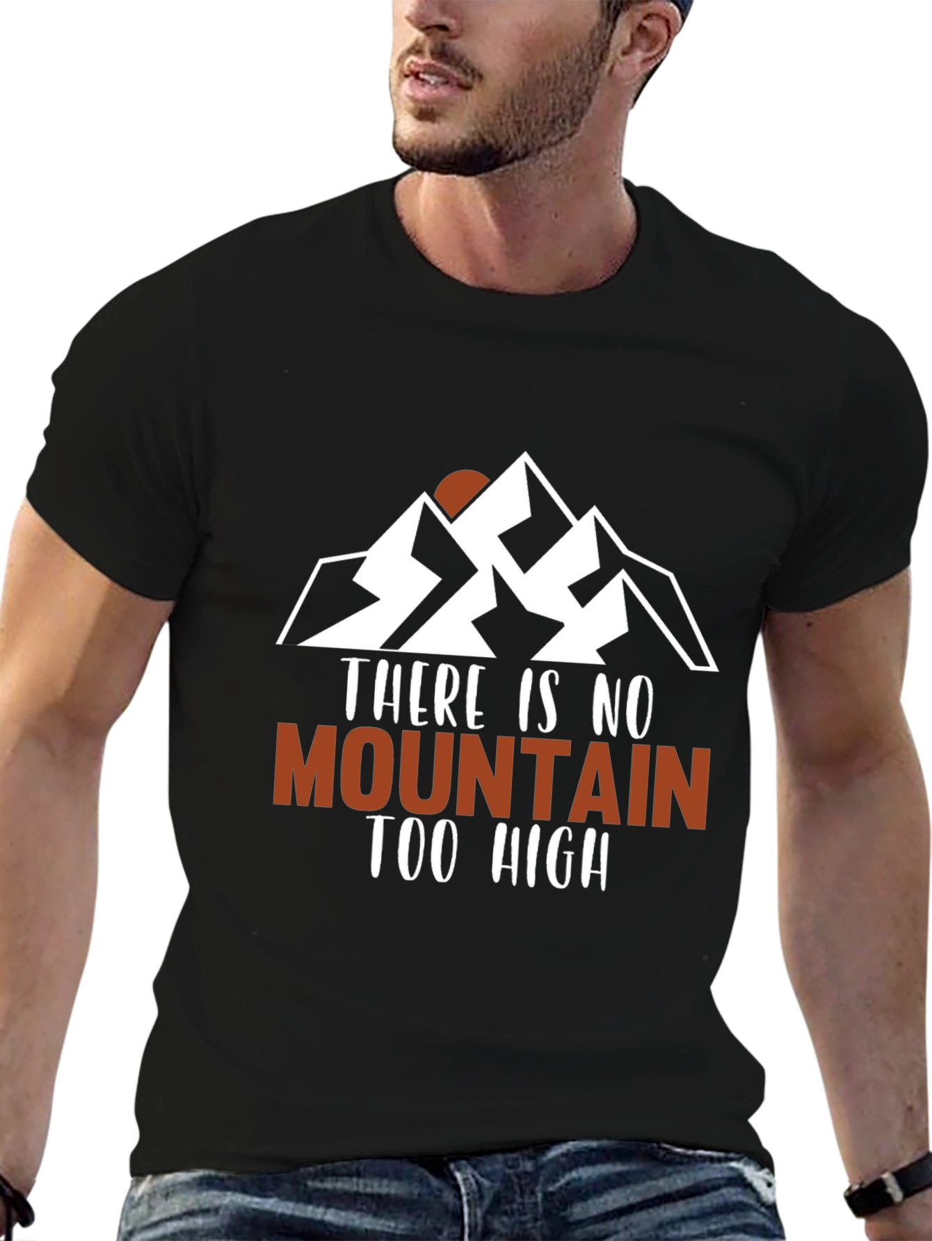Mountain Graphic Mens Black T-Shirt