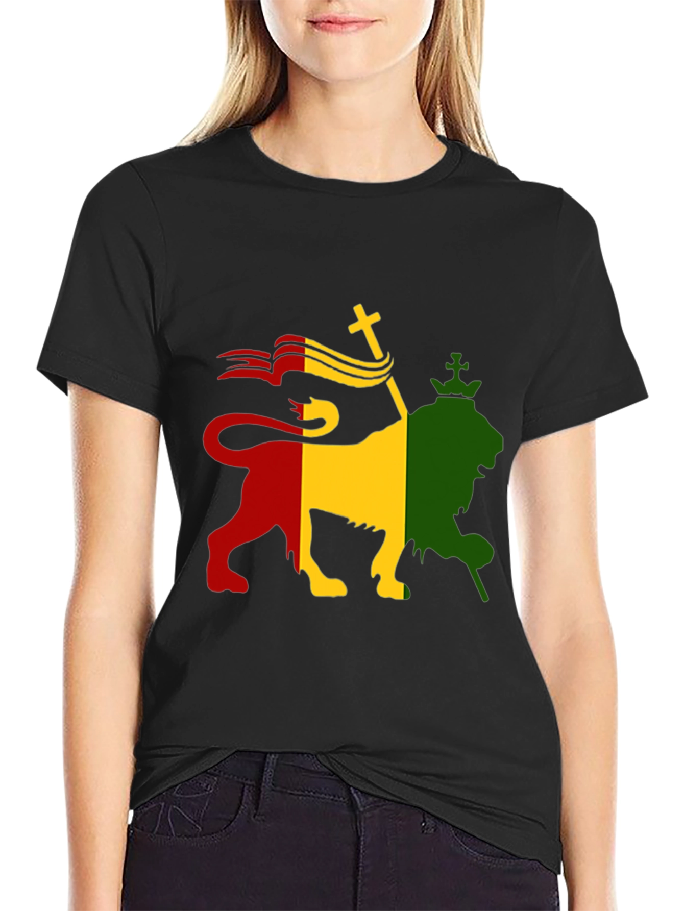 Rasta Lion T-Shirt - Reggae Inspired Graphic Tee