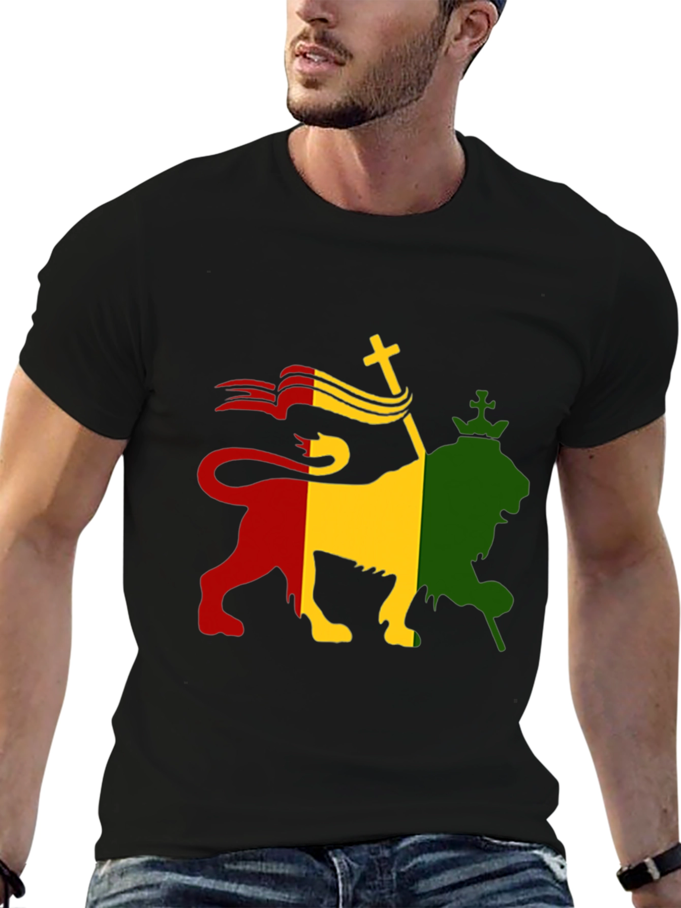 Rasta Lion T-Shirt - Reggae Inspired Graphic Tee