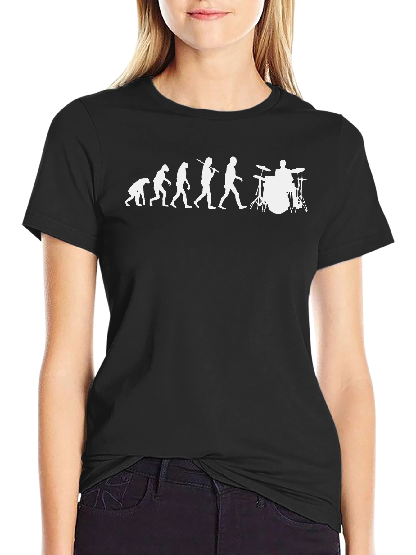 Evolution Drummer T-Shirt - Black