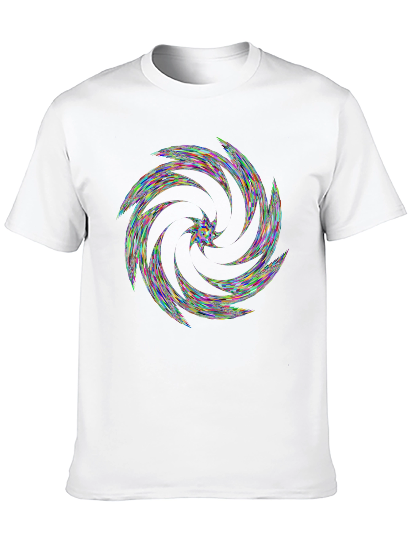 Kaleidoscope Swirl Black T-Shirt
