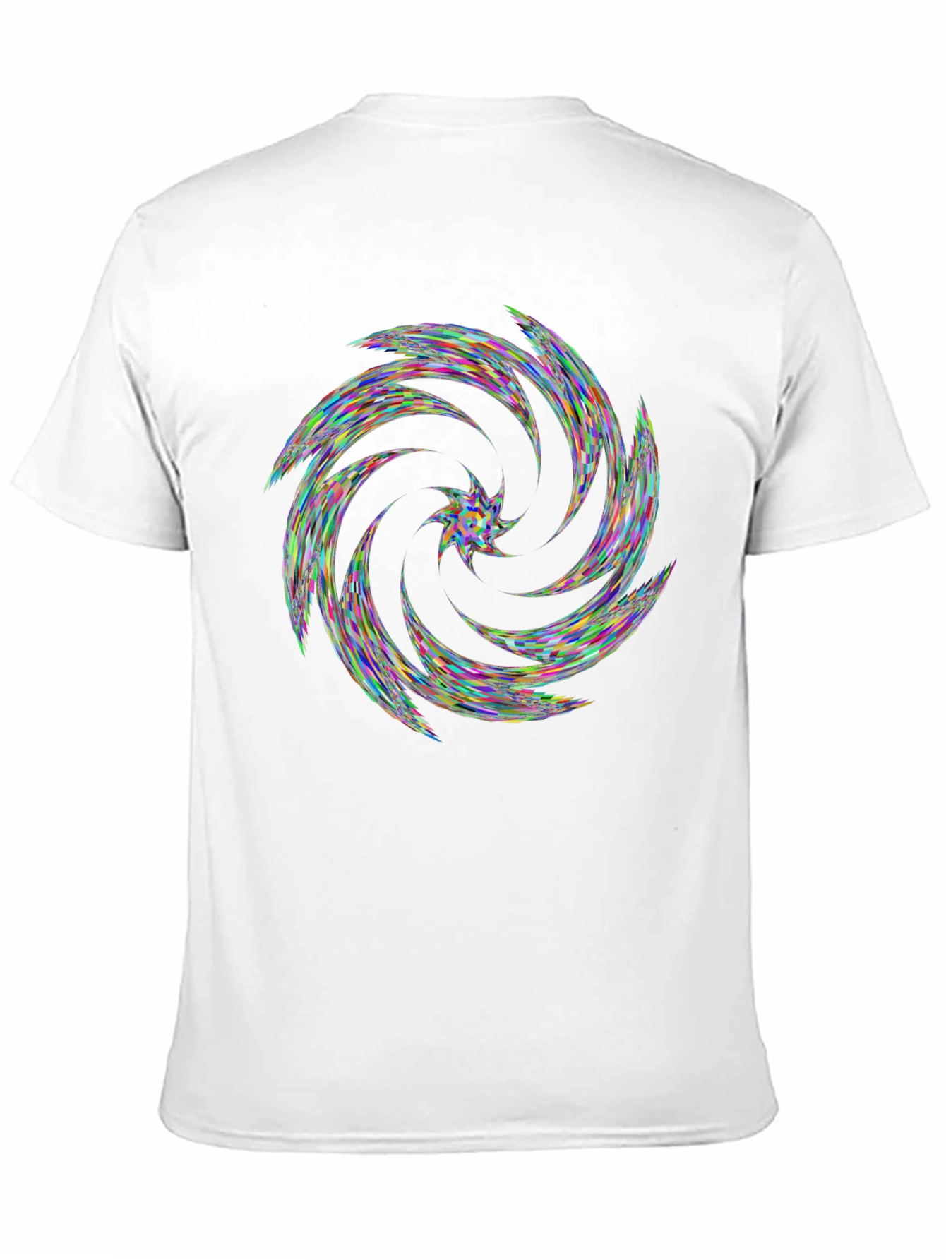 Kaleidoscope Swirl Black T-Shirt