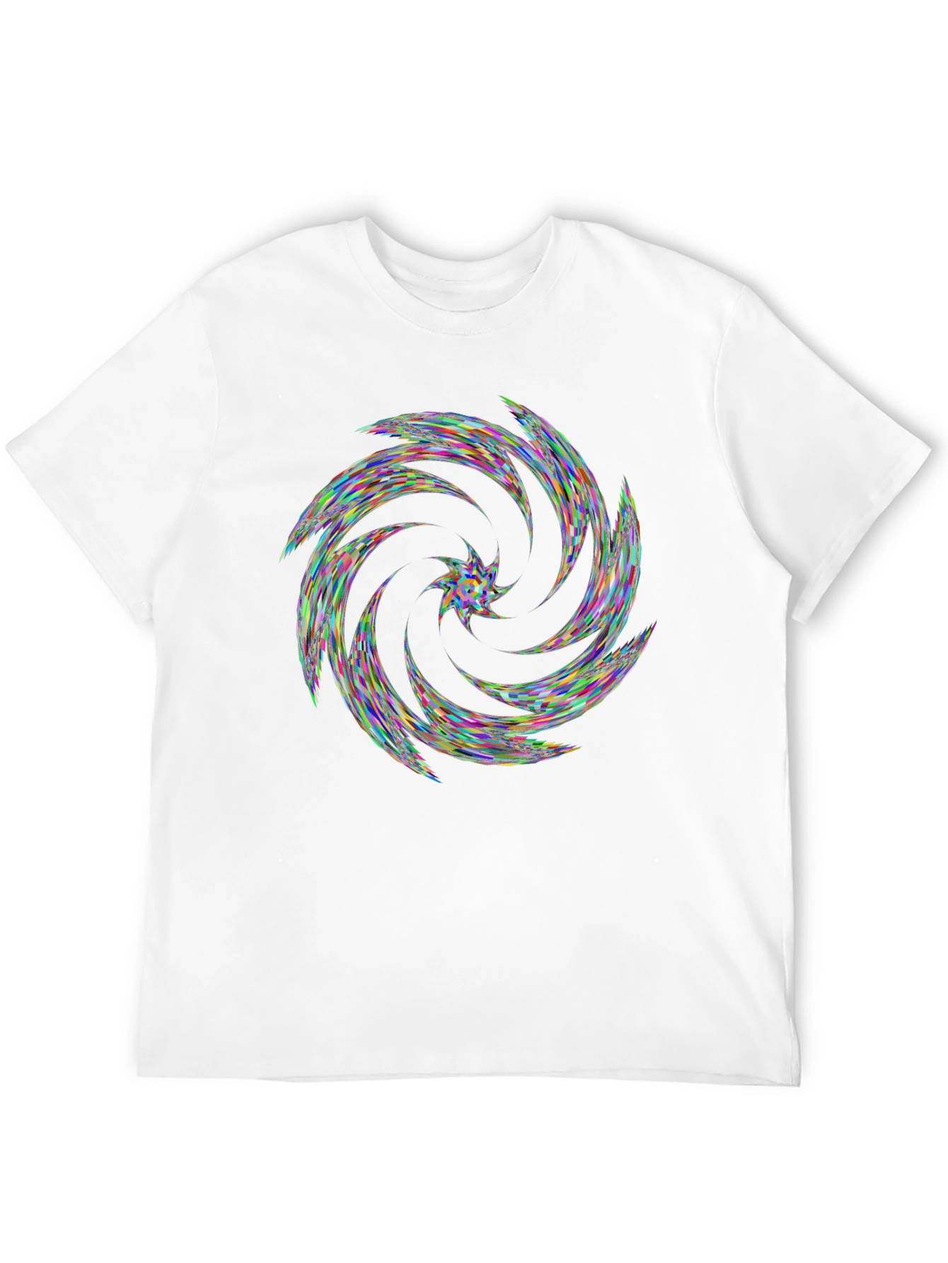 Kaleidoscope Swirl Black T-Shirt