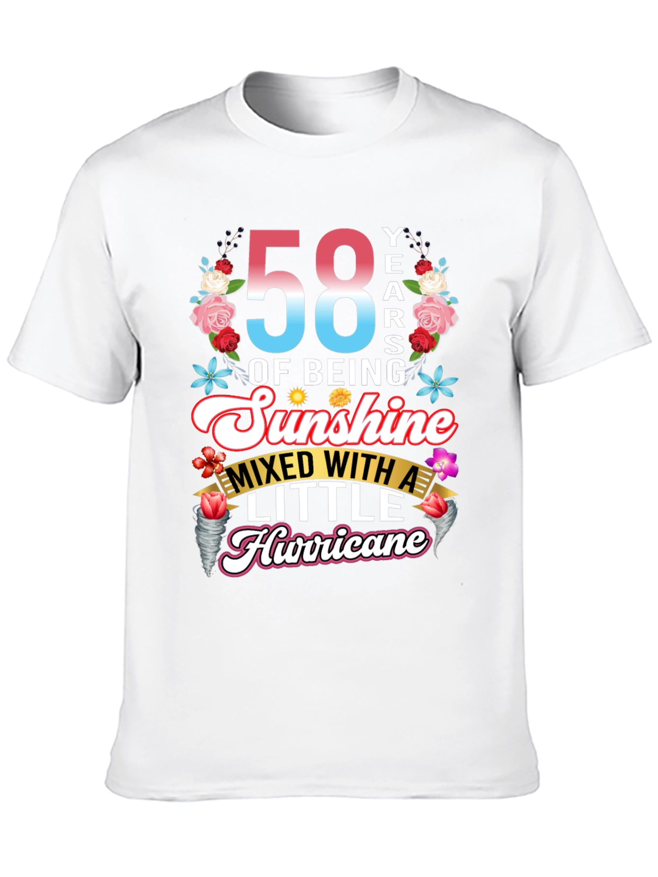 58 Years of Sunshine & Hurricane T-Shirt