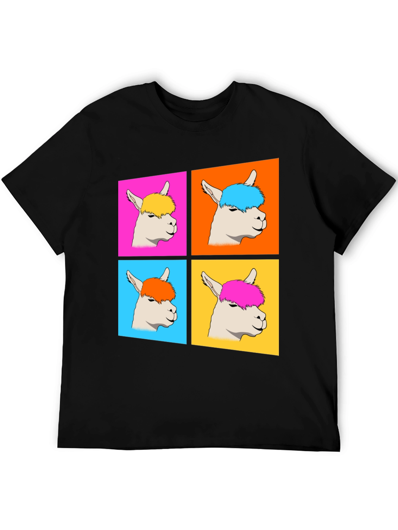 Alpaca Pop Art Graphic T-Shirt