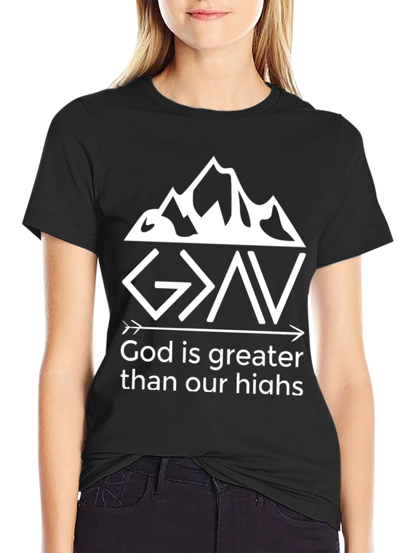 God is Greater T-Shirt - Christian Faith Tee