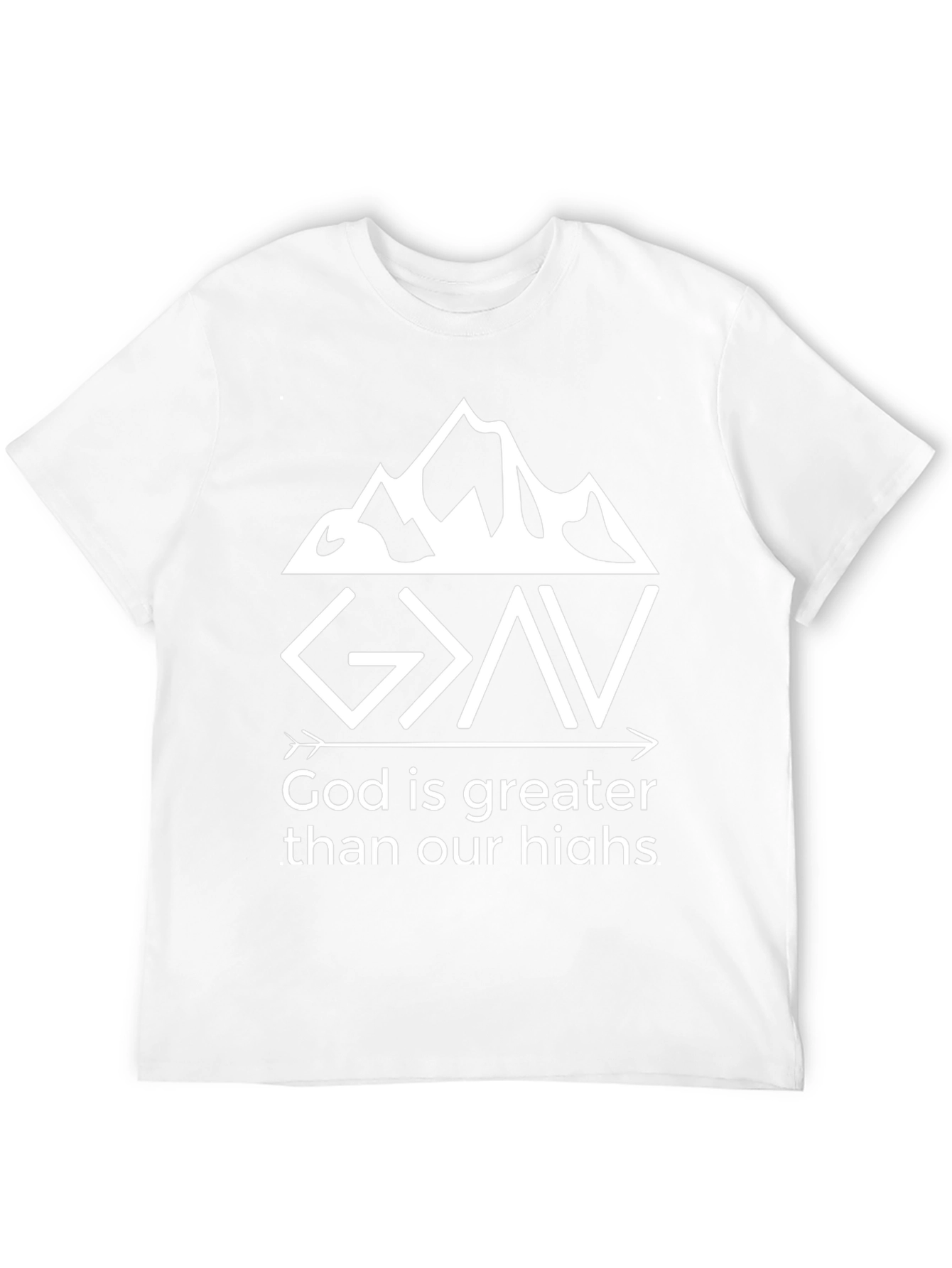 God is Greater T-Shirt - Christian Faith Tee