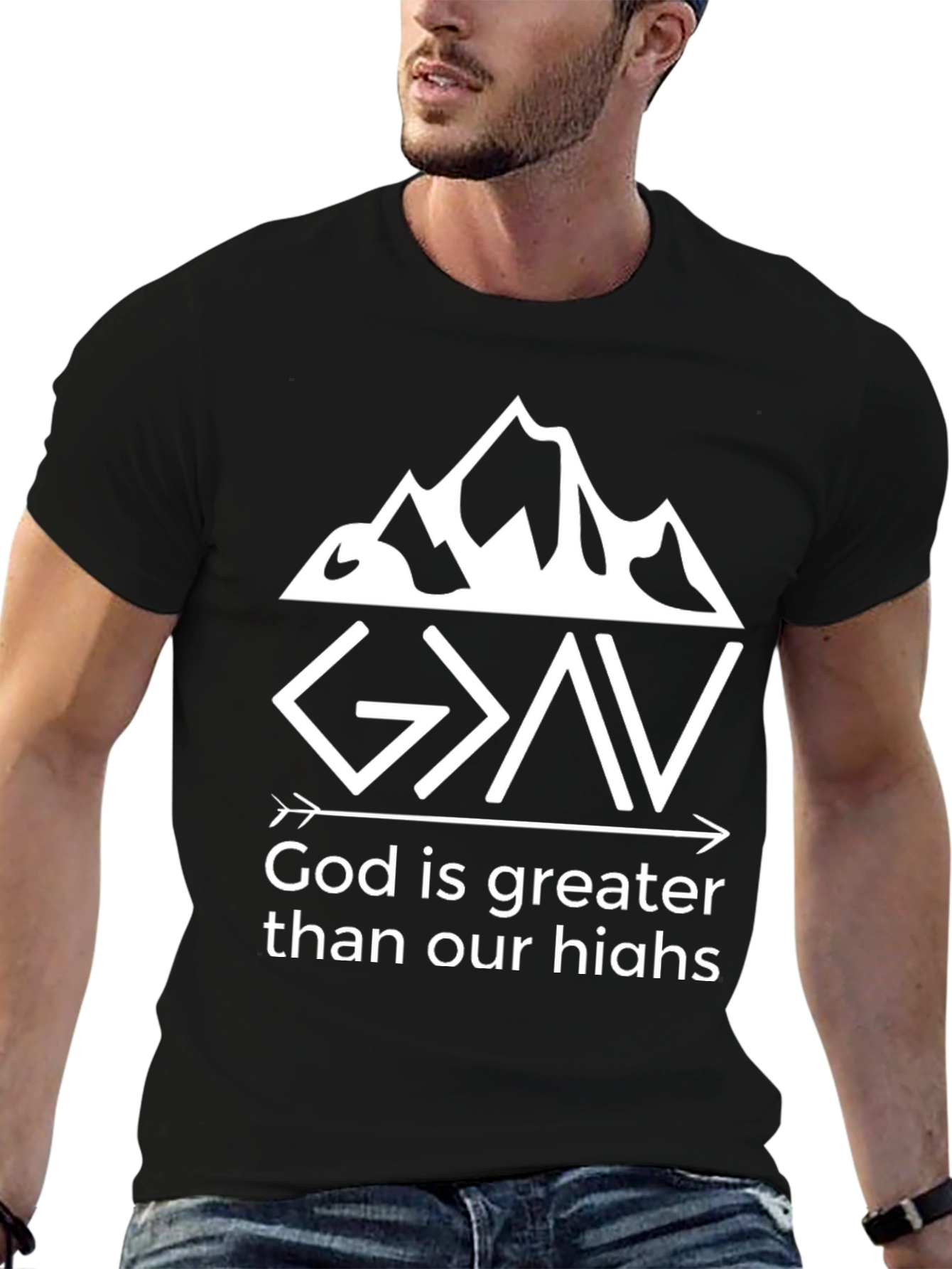 God is Greater T-Shirt - Christian Faith Tee