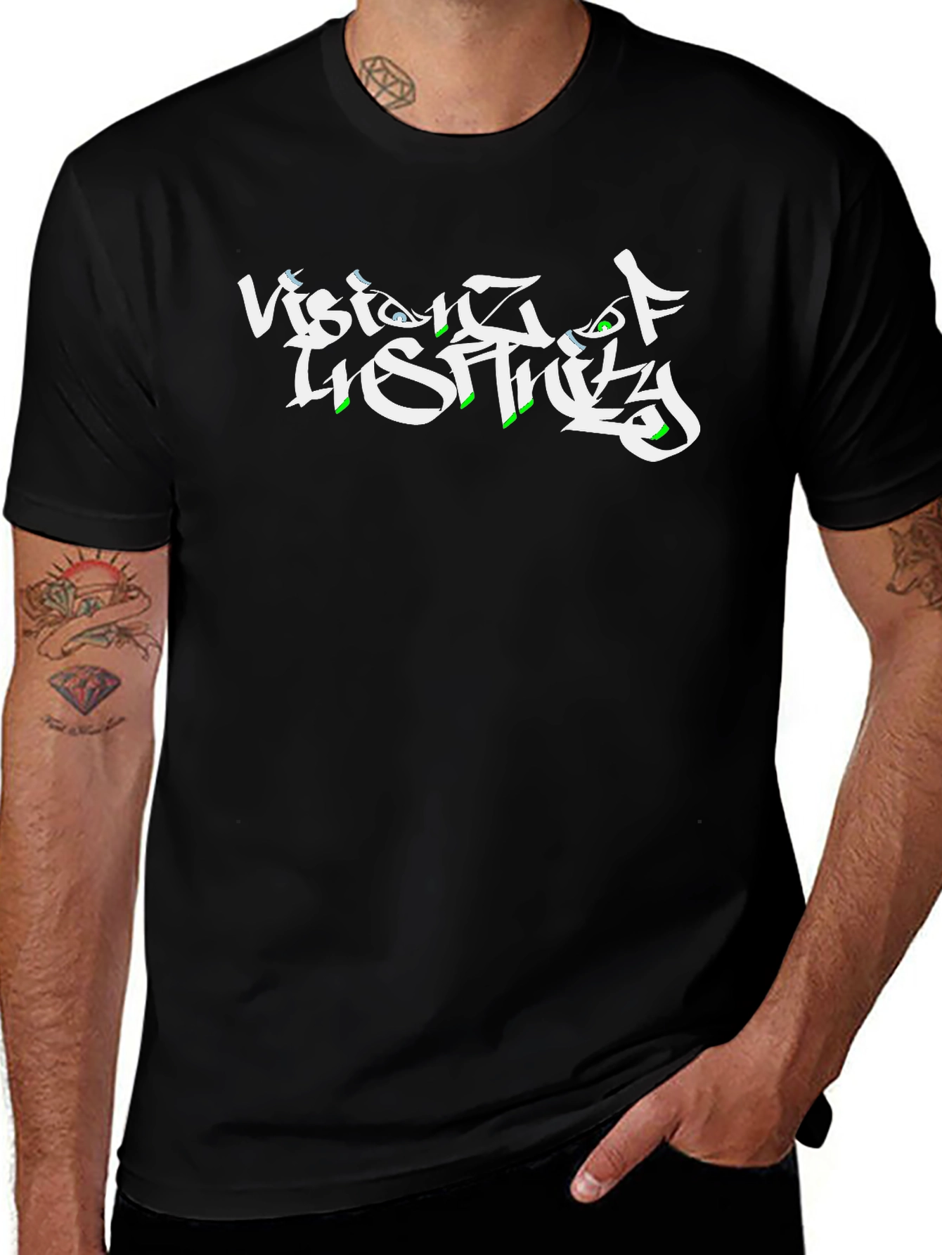 Vision of Reality Black Graphic Tee
