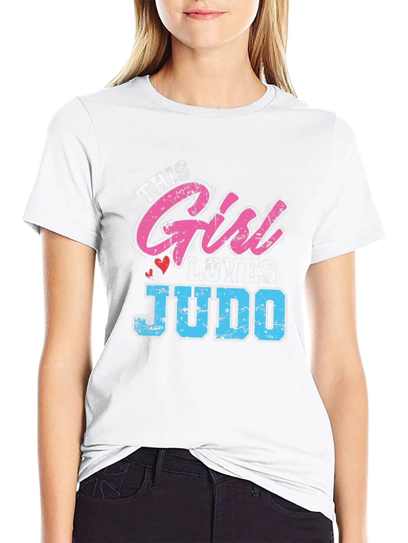 This Girl Loves Judo Black T-Shirt