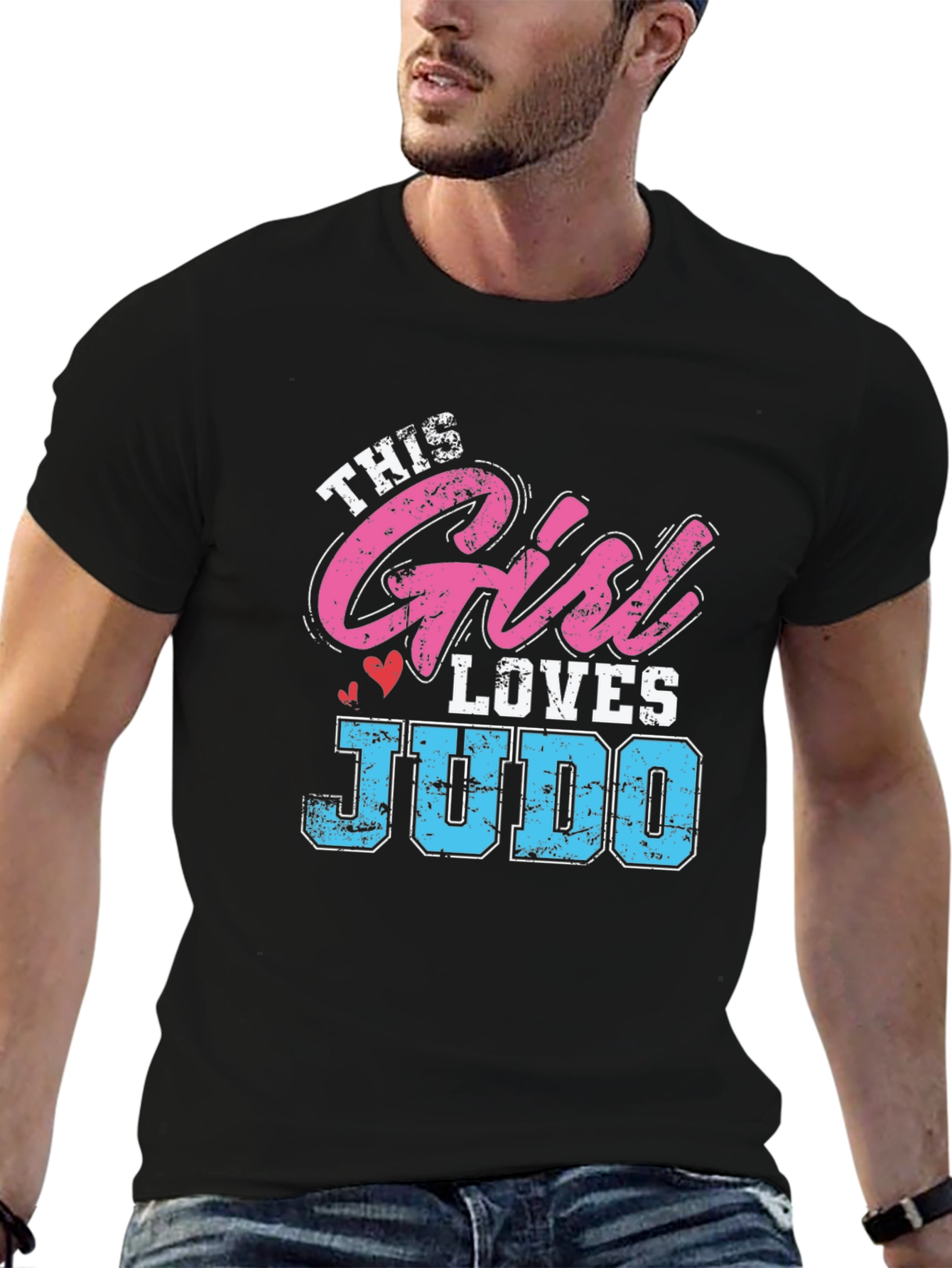 This Girl Loves Judo Black T-Shirt