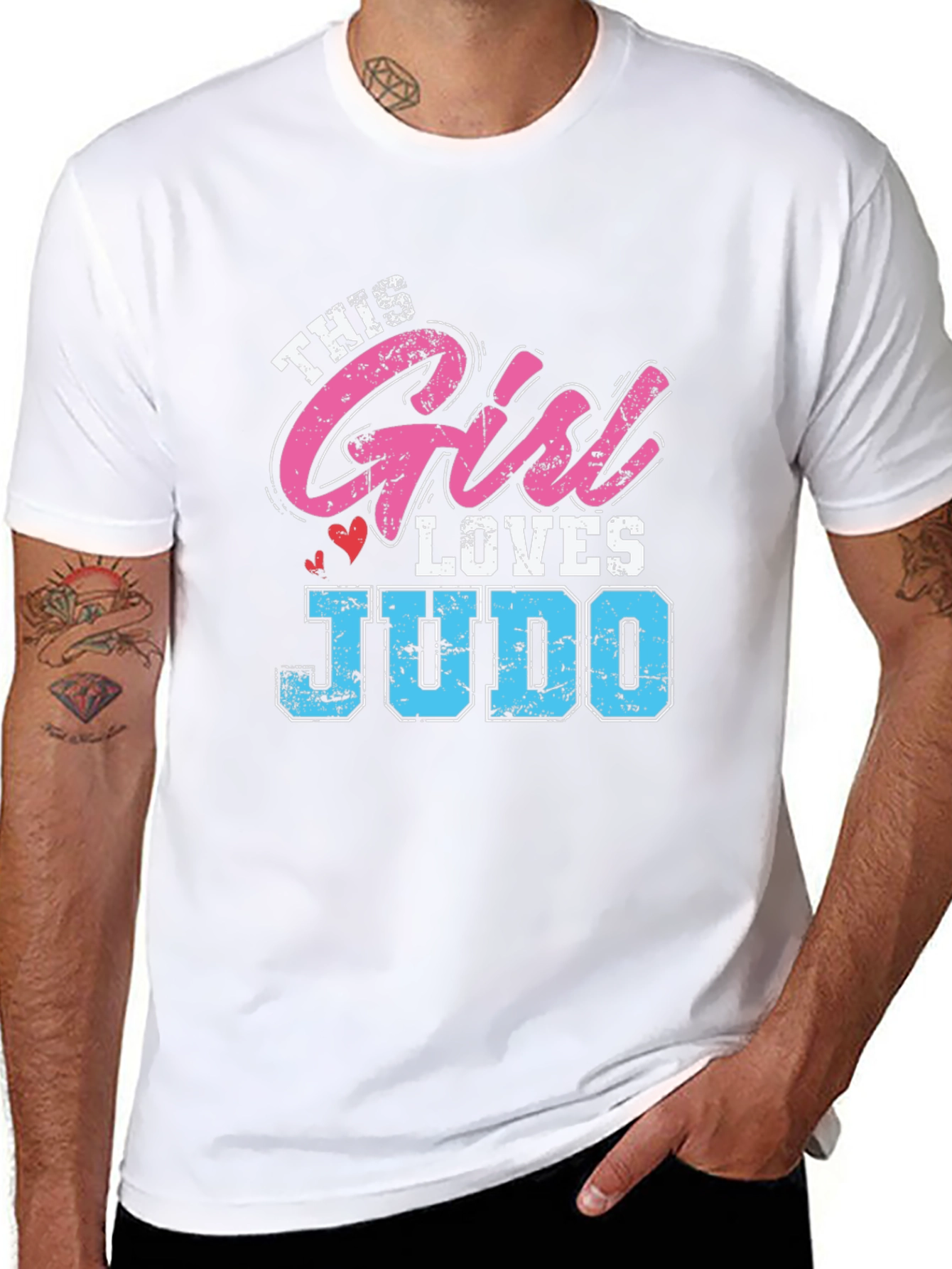 This Girl Loves Judo Black T-Shirt