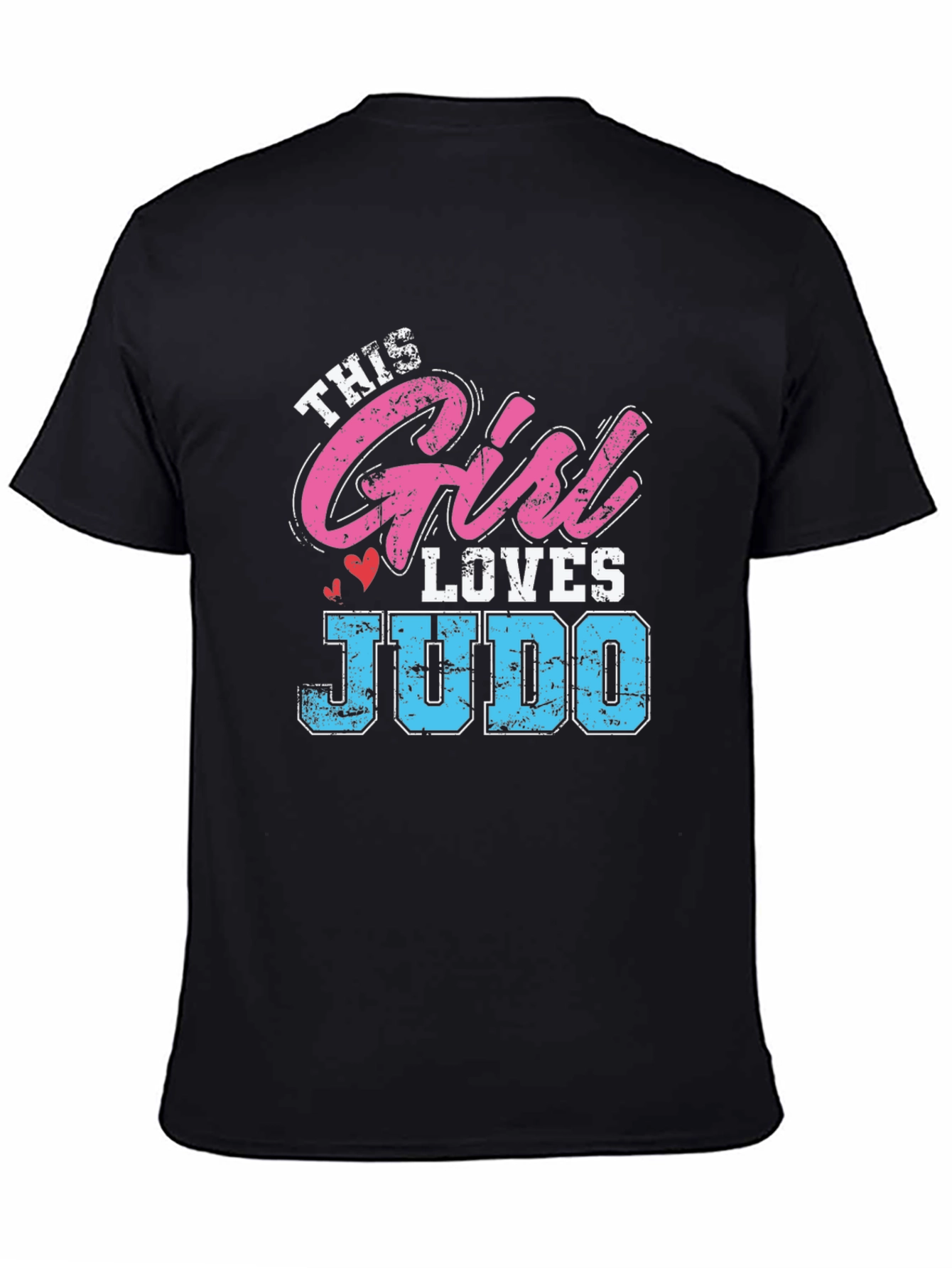 This Girl Loves Judo Black T-Shirt