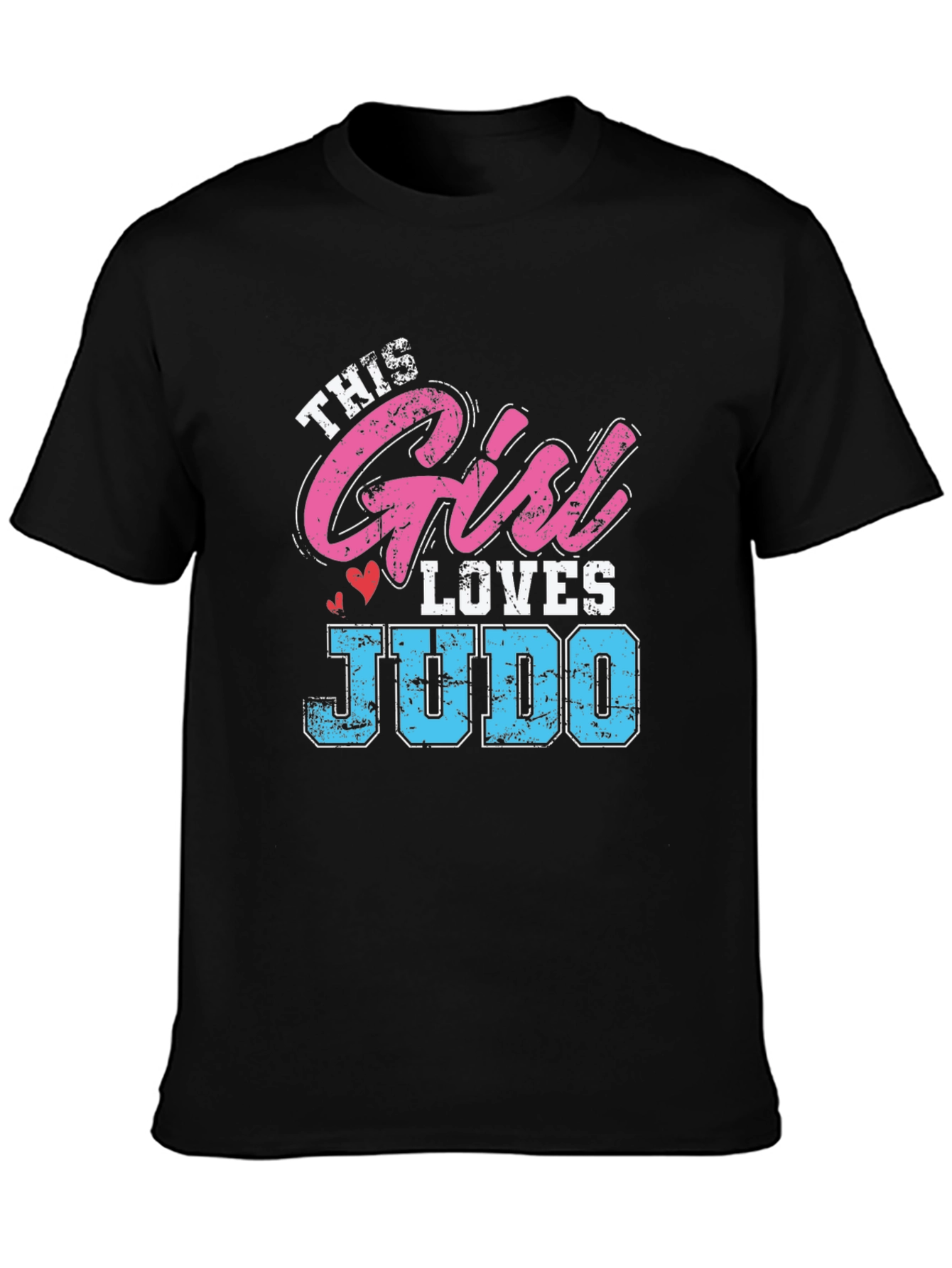 This Girl Loves Judo Black T-Shirt