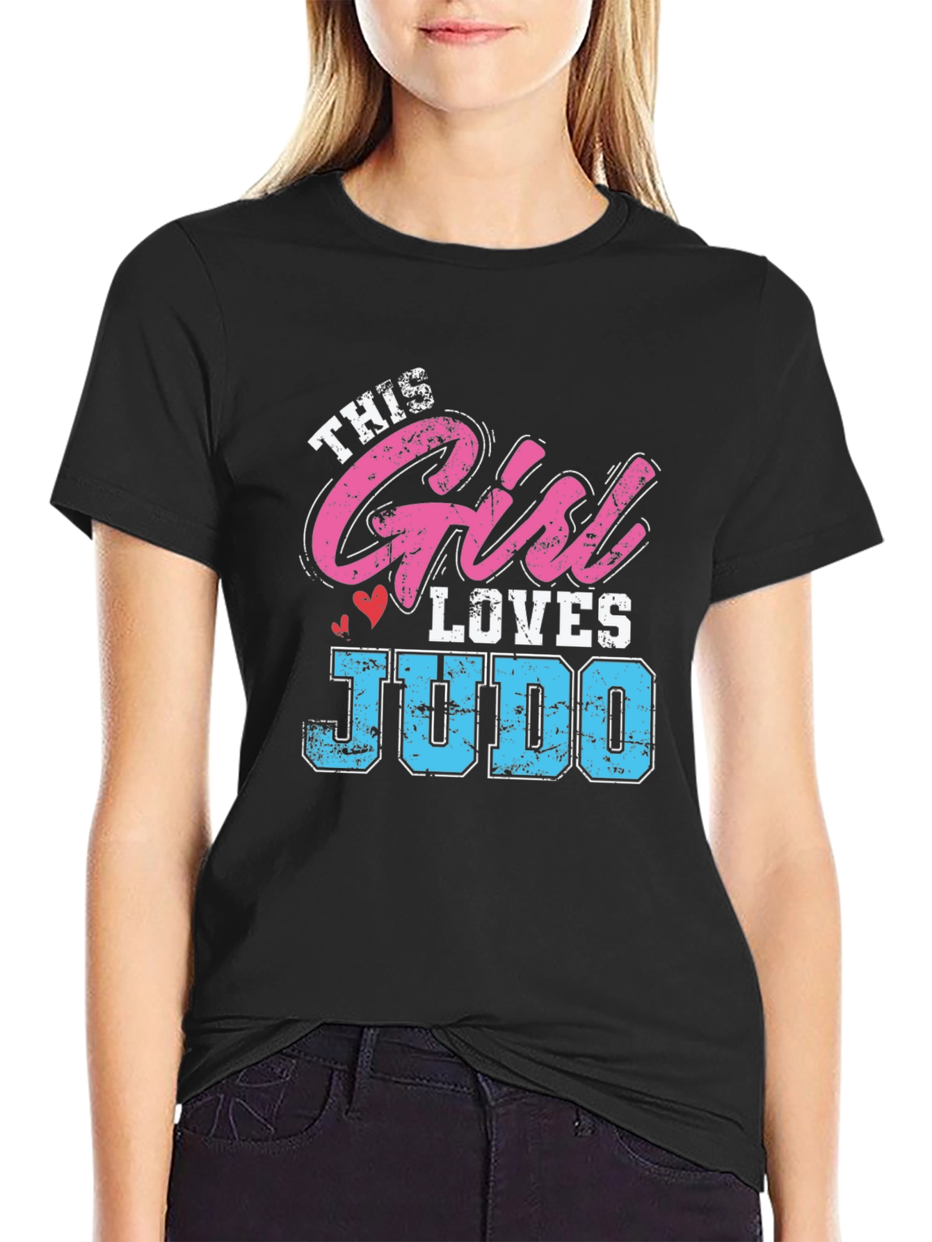 This Girl Loves Judo Black T-Shirt