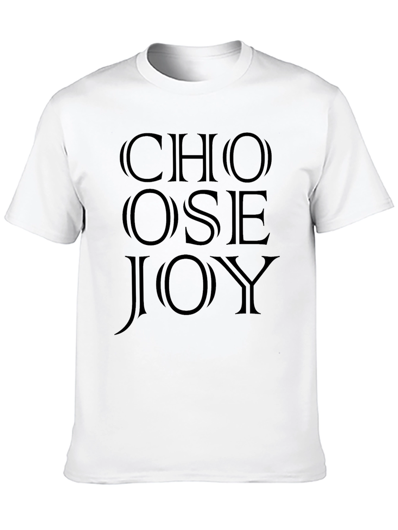 Choose Joy Graphic Tee - Black Cotton T-Shirt