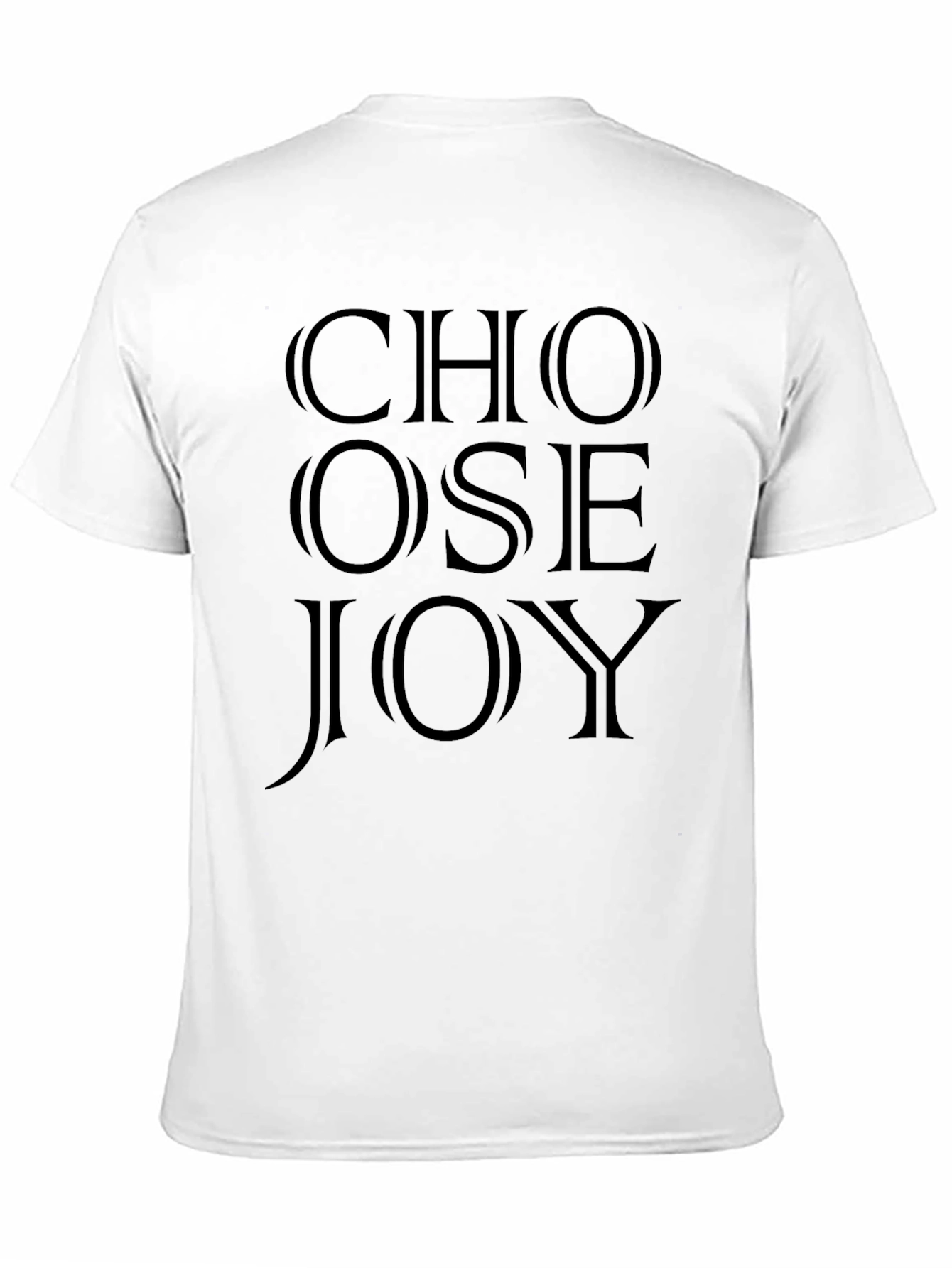Choose Joy Graphic Tee - Black Cotton T-Shirt