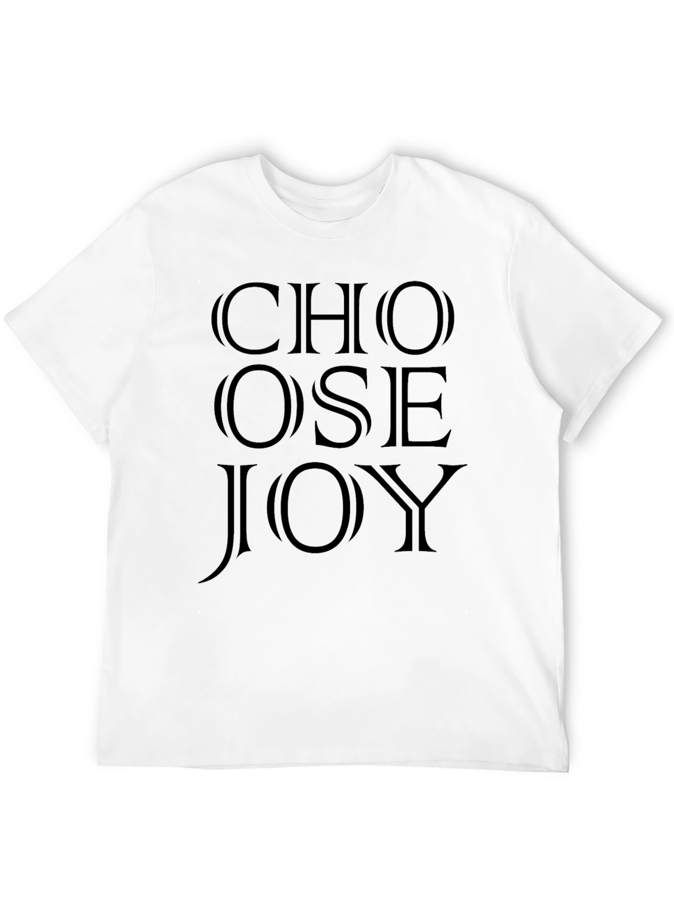 Choose Joy Graphic Tee - Black Cotton T-Shirt