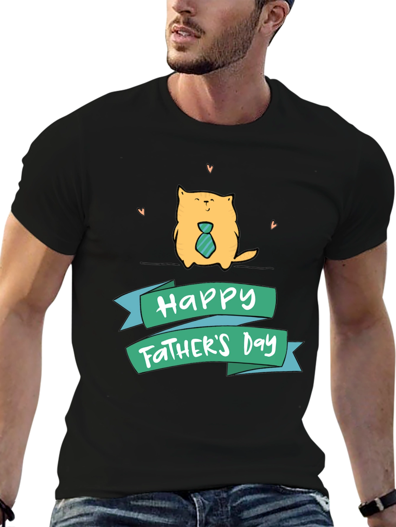Happy Fathers Day Cat T-Shirt