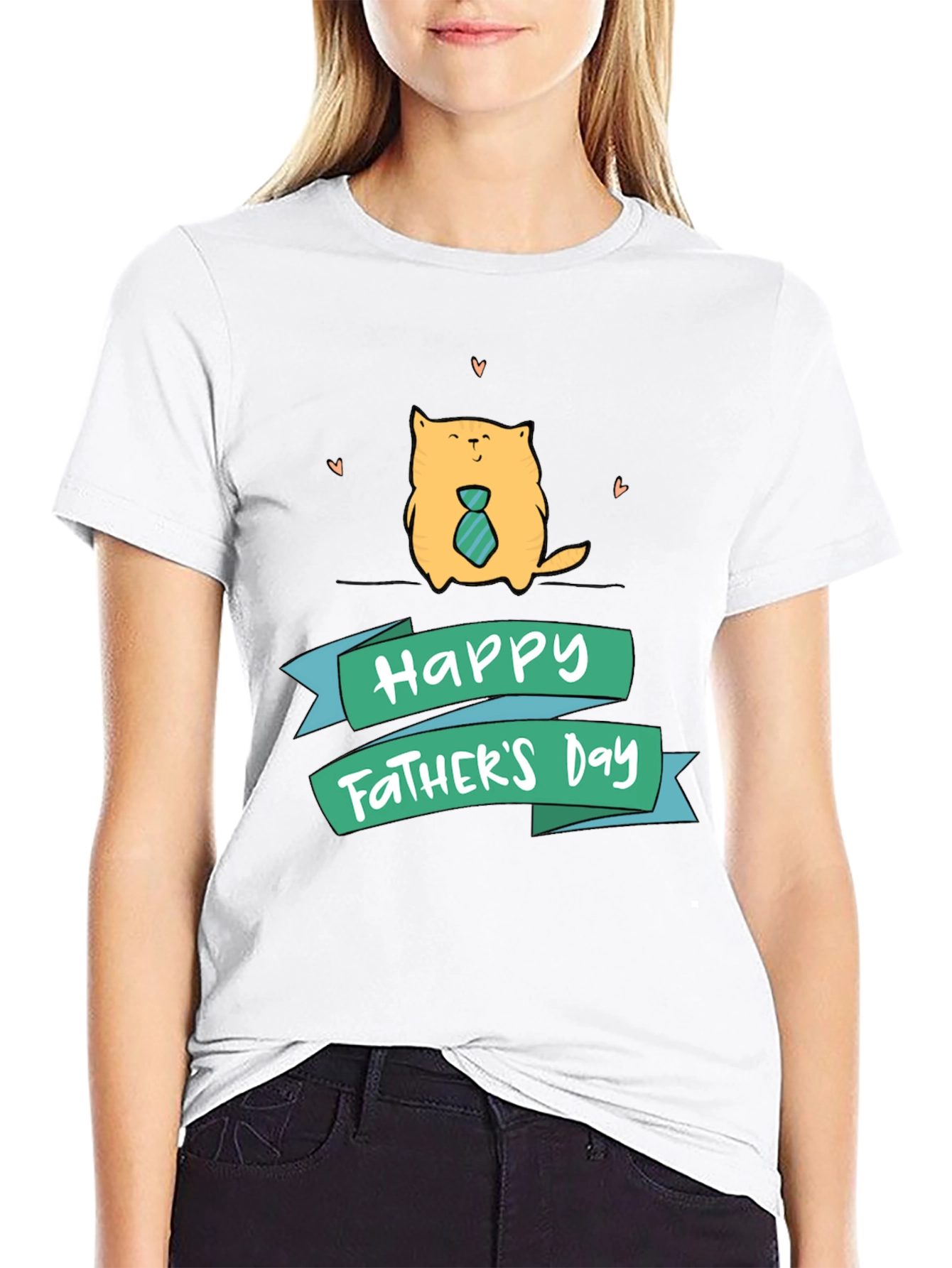 Happy Fathers Day Cat T-Shirt
