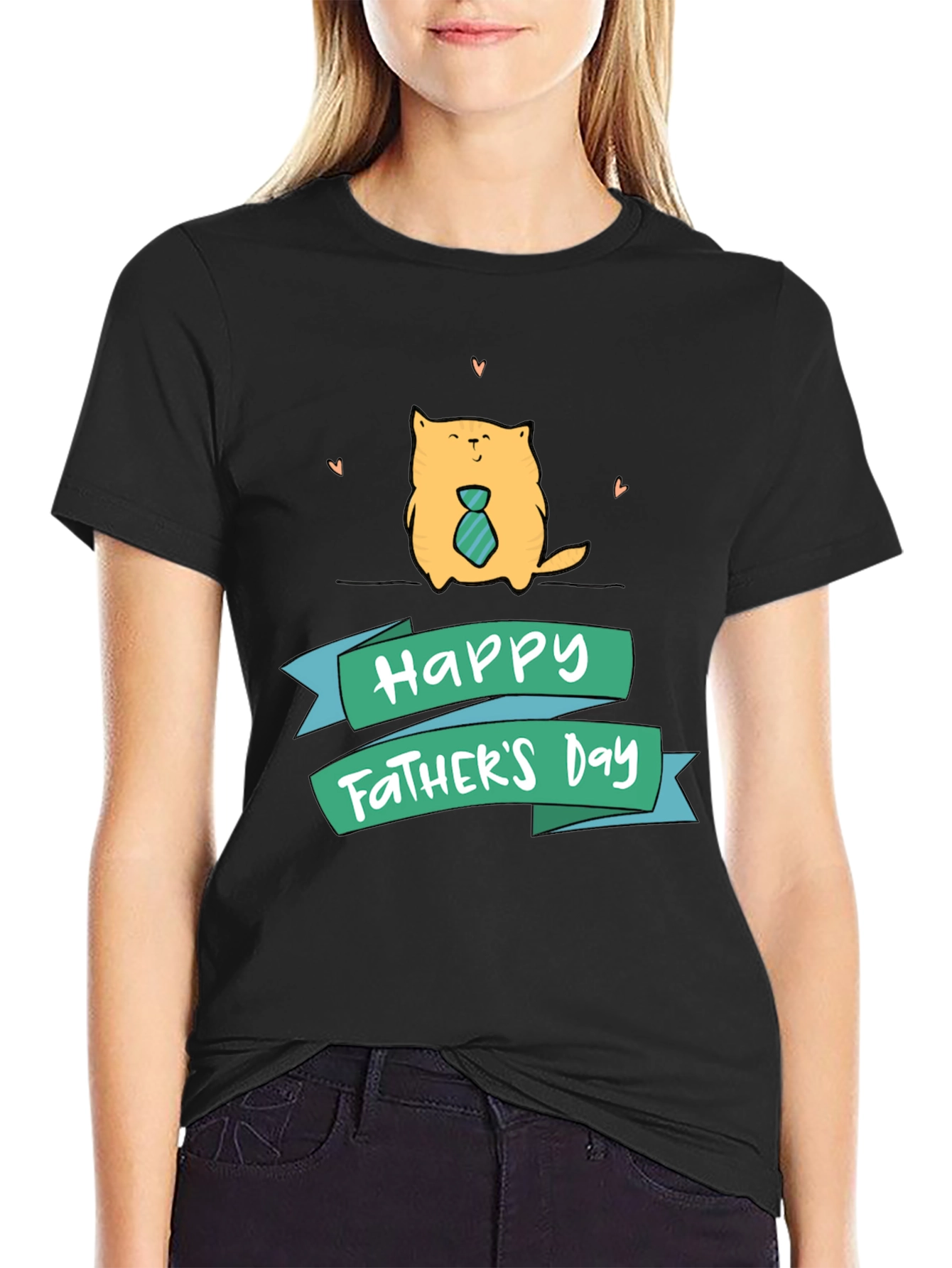 Happy Fathers Day Cat T-Shirt
