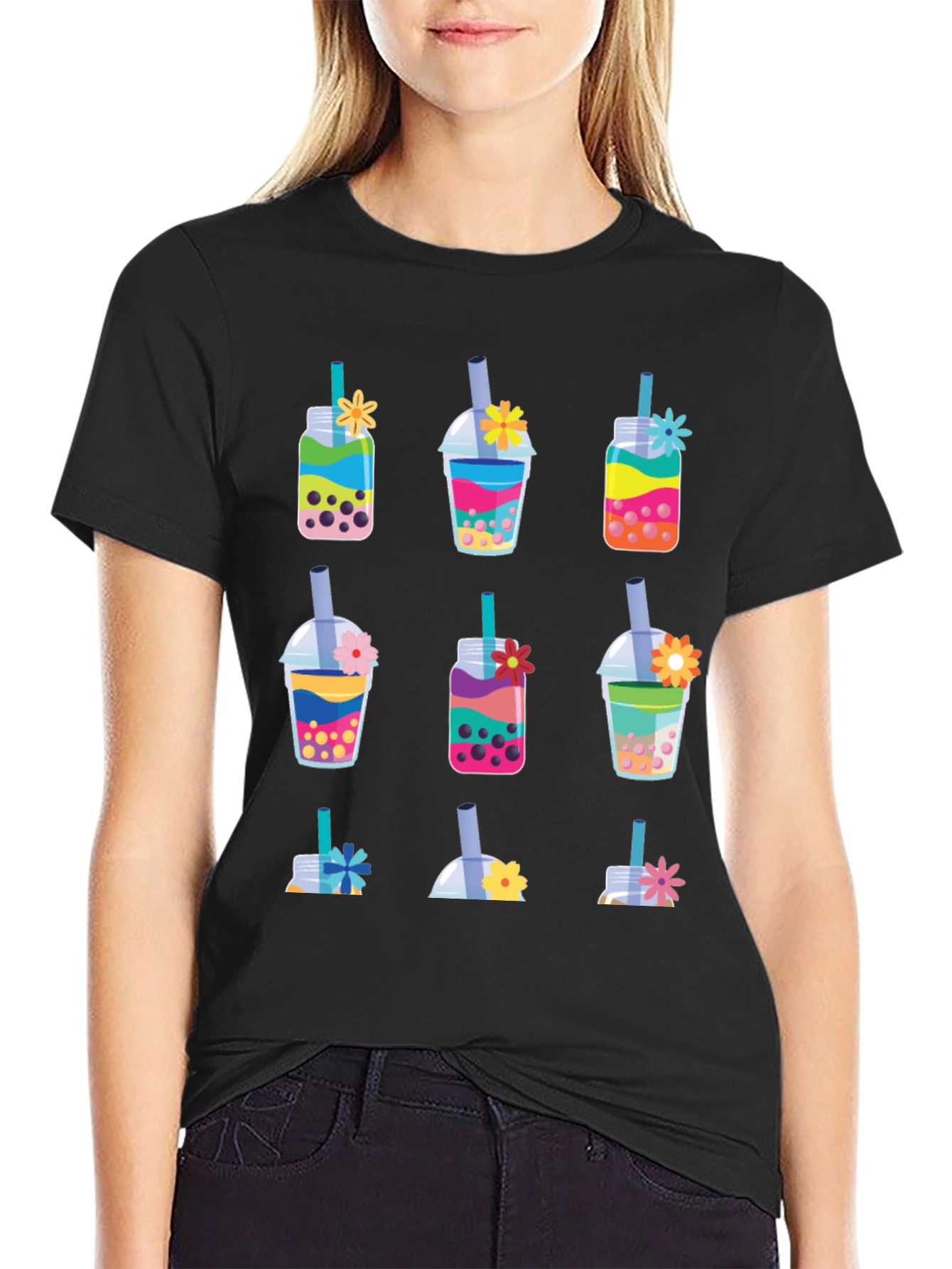 Boba Tea Graphic T-Shirt