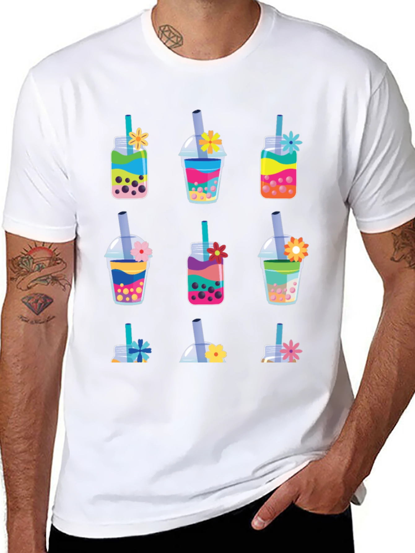 Boba Tea Graphic T-Shirt
