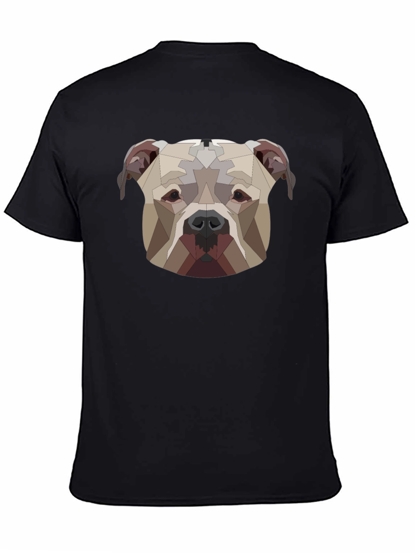 Geometric Dog Head Graphic Tee