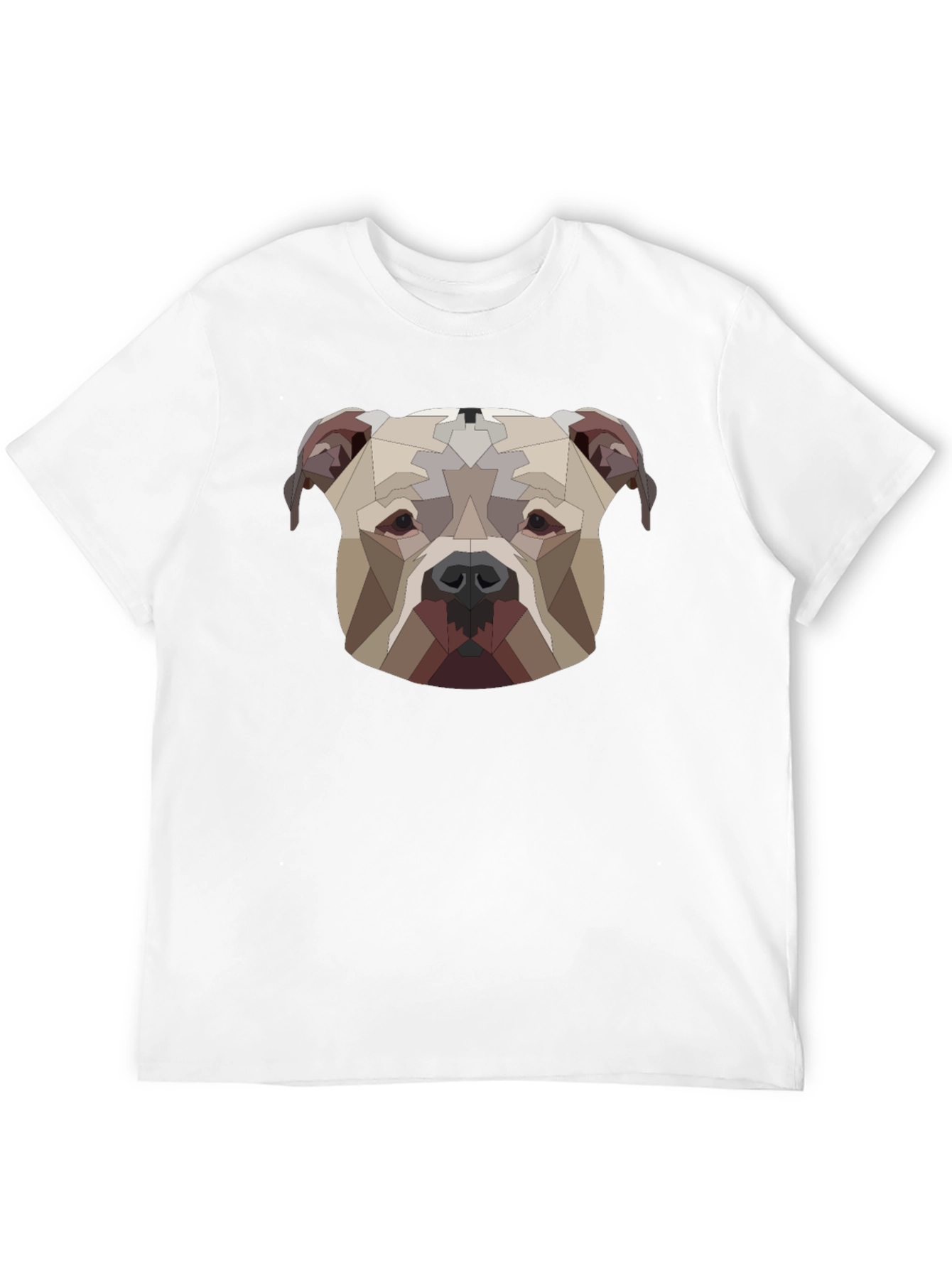 Geometric Dog Head Graphic Tee