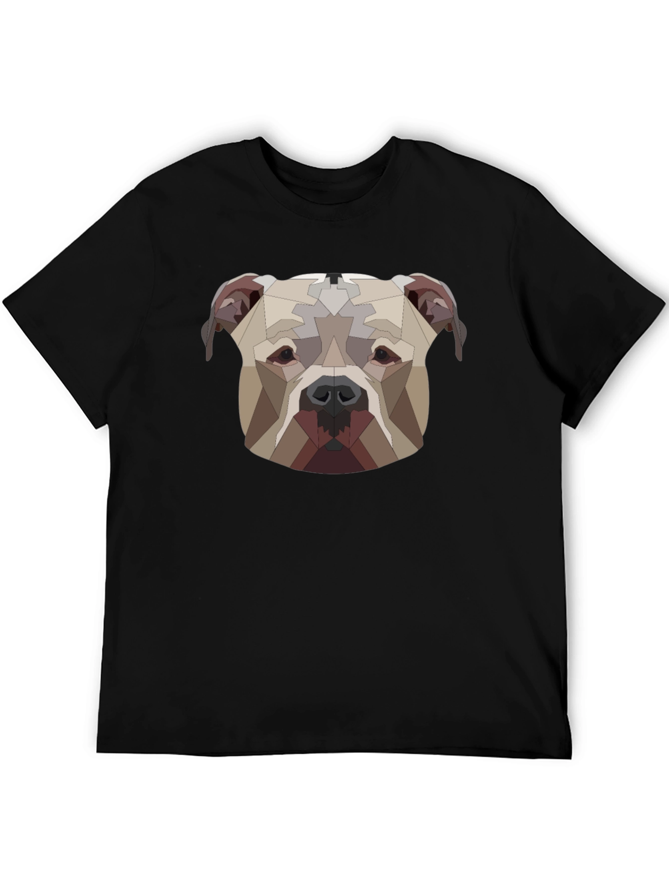 Geometric Dog Head Graphic Tee