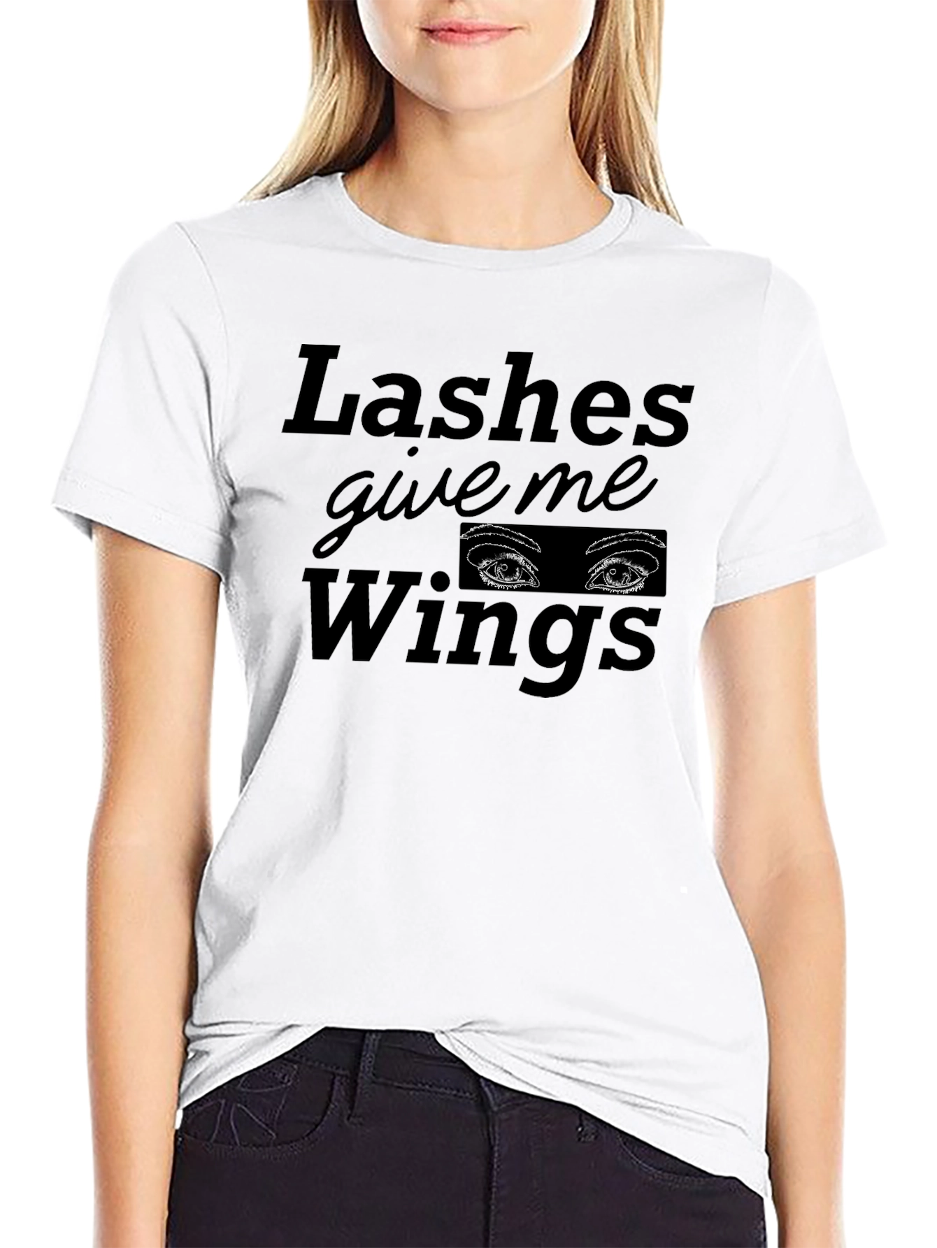 Lashes Give Me Wings Graphic Tee